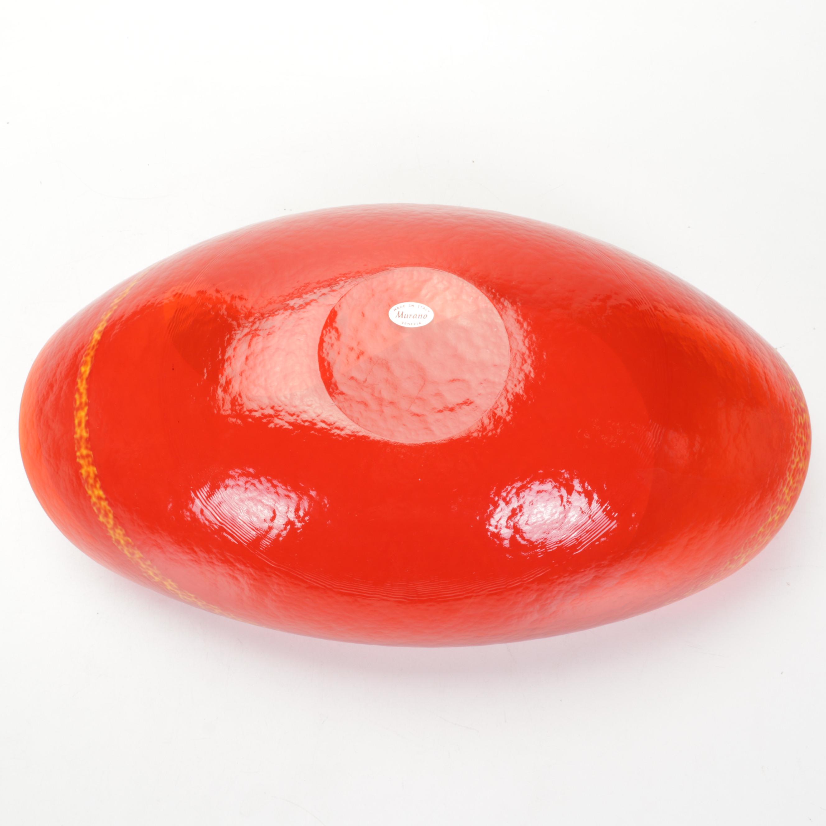 Yalos Casa Murano Glass Centerpiece Bowl