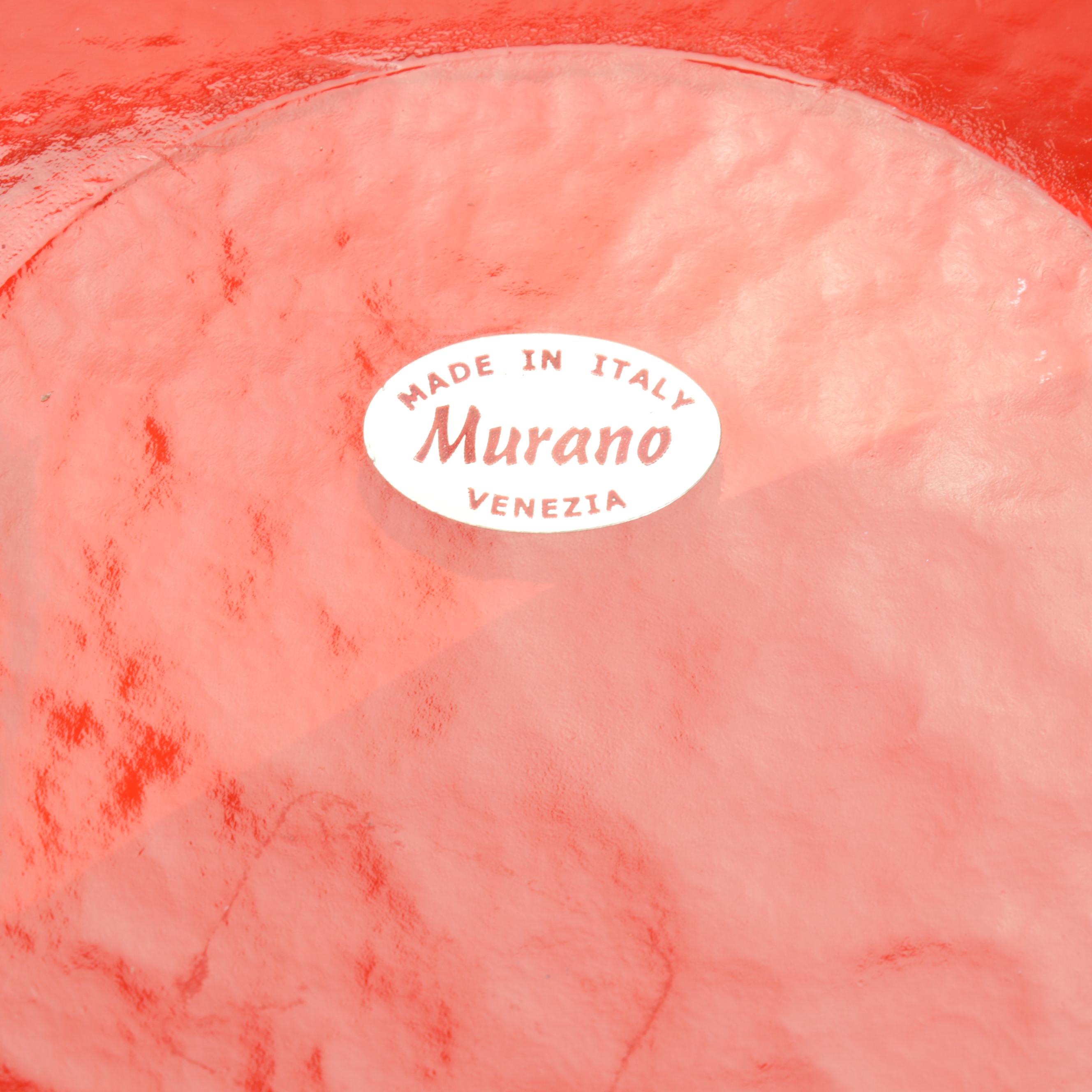 Yalos Casa Murano Glass Centerpiece Bowl