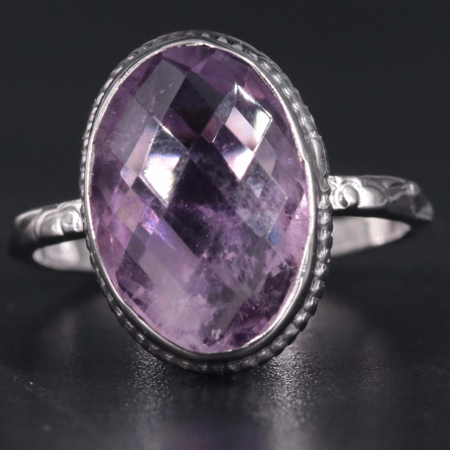 Sterling Silver Gemstone Ring