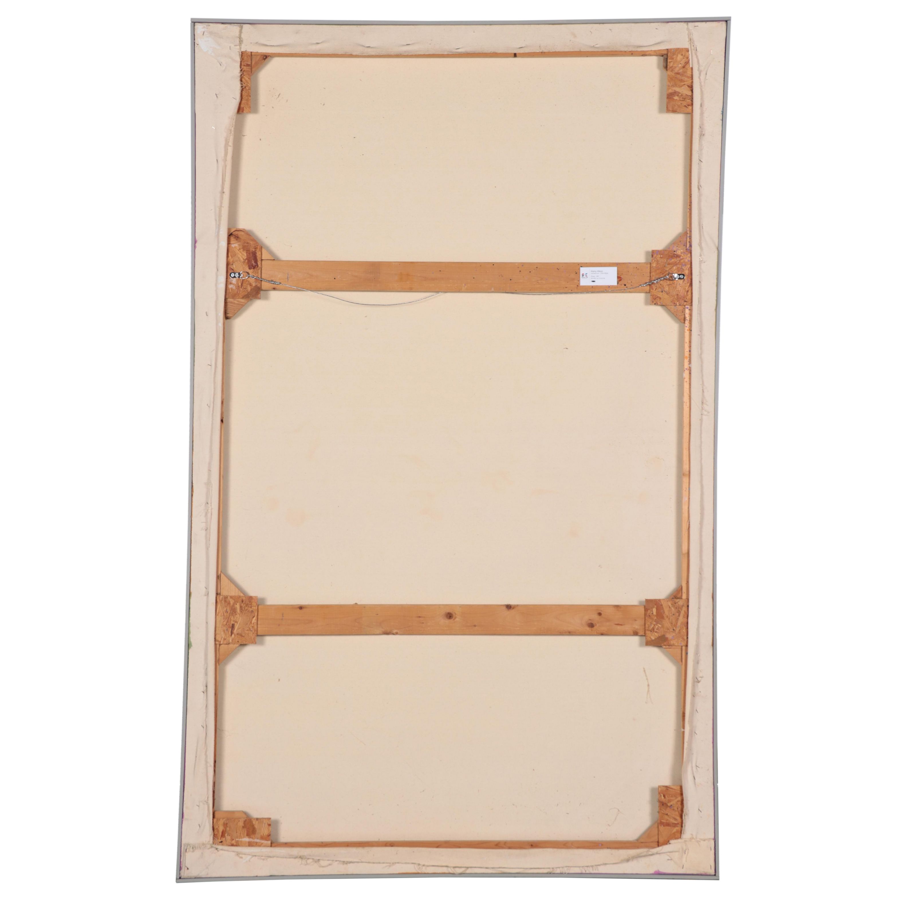 Harry Hilson Large-Scale Landscape Acrylic Painting "Pines," 1987