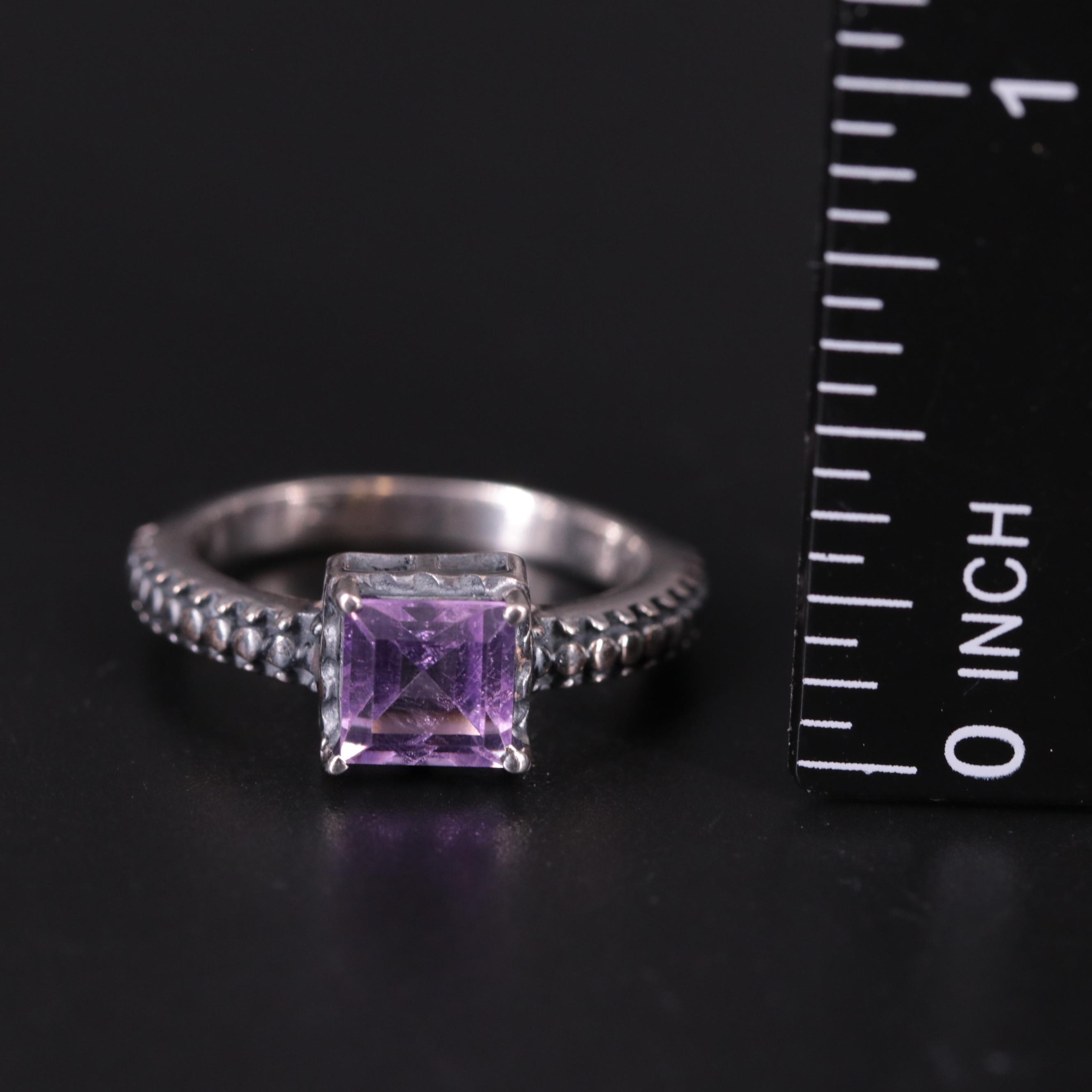 Sterling Silver Amethyst Ring