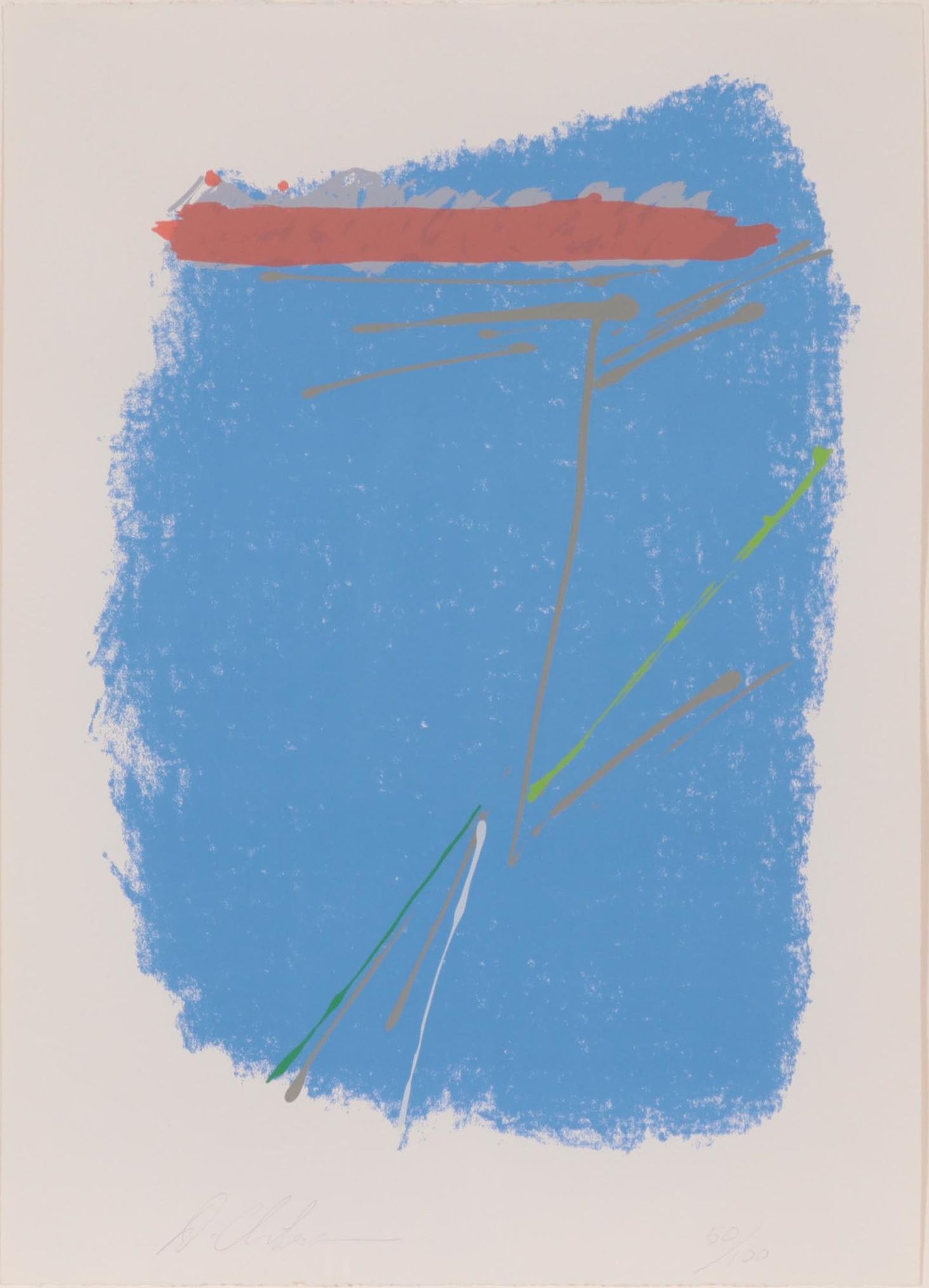 Dan Christensen Abstract Serigraph