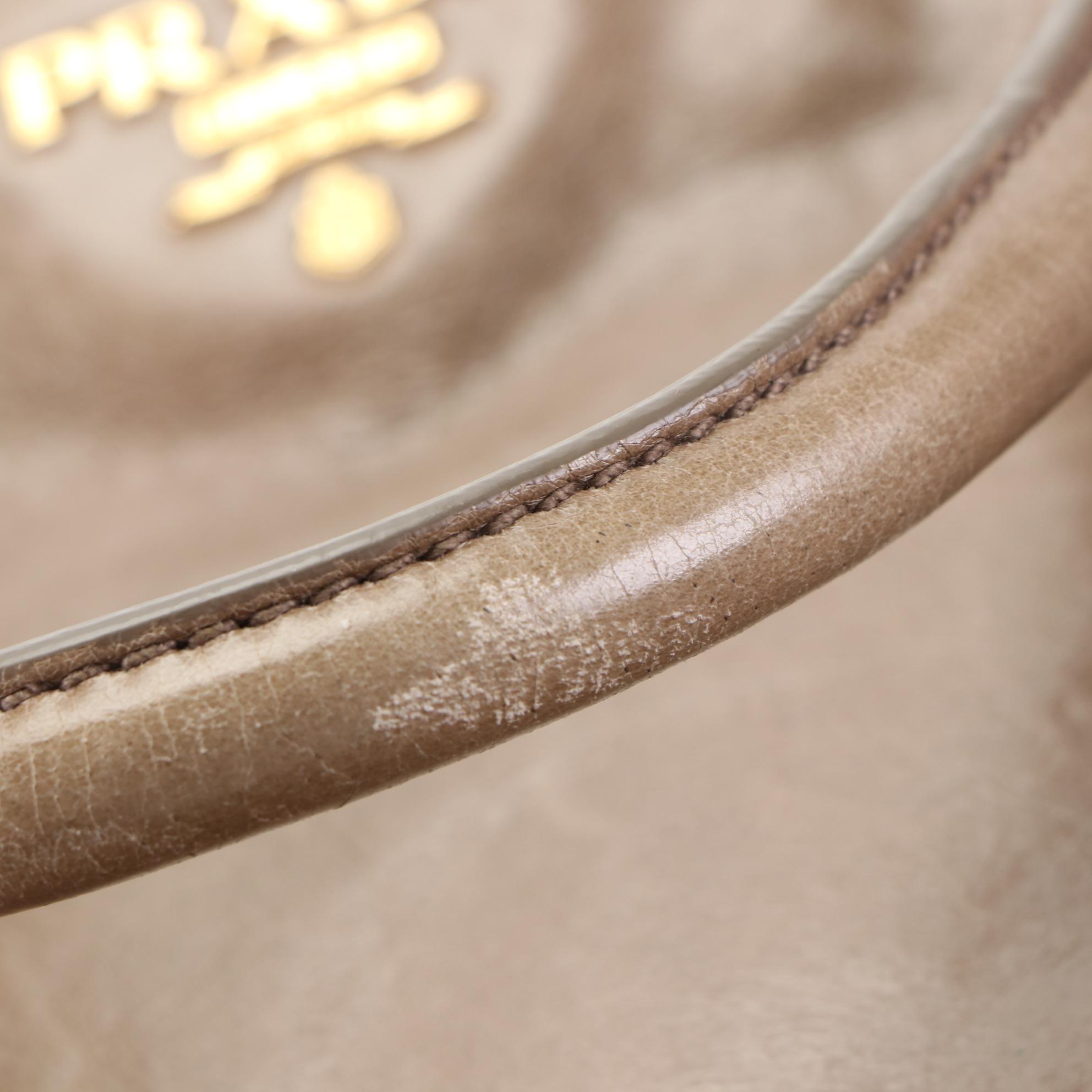 Prada Two-Way Tote Bag in Vitello Lux Leather