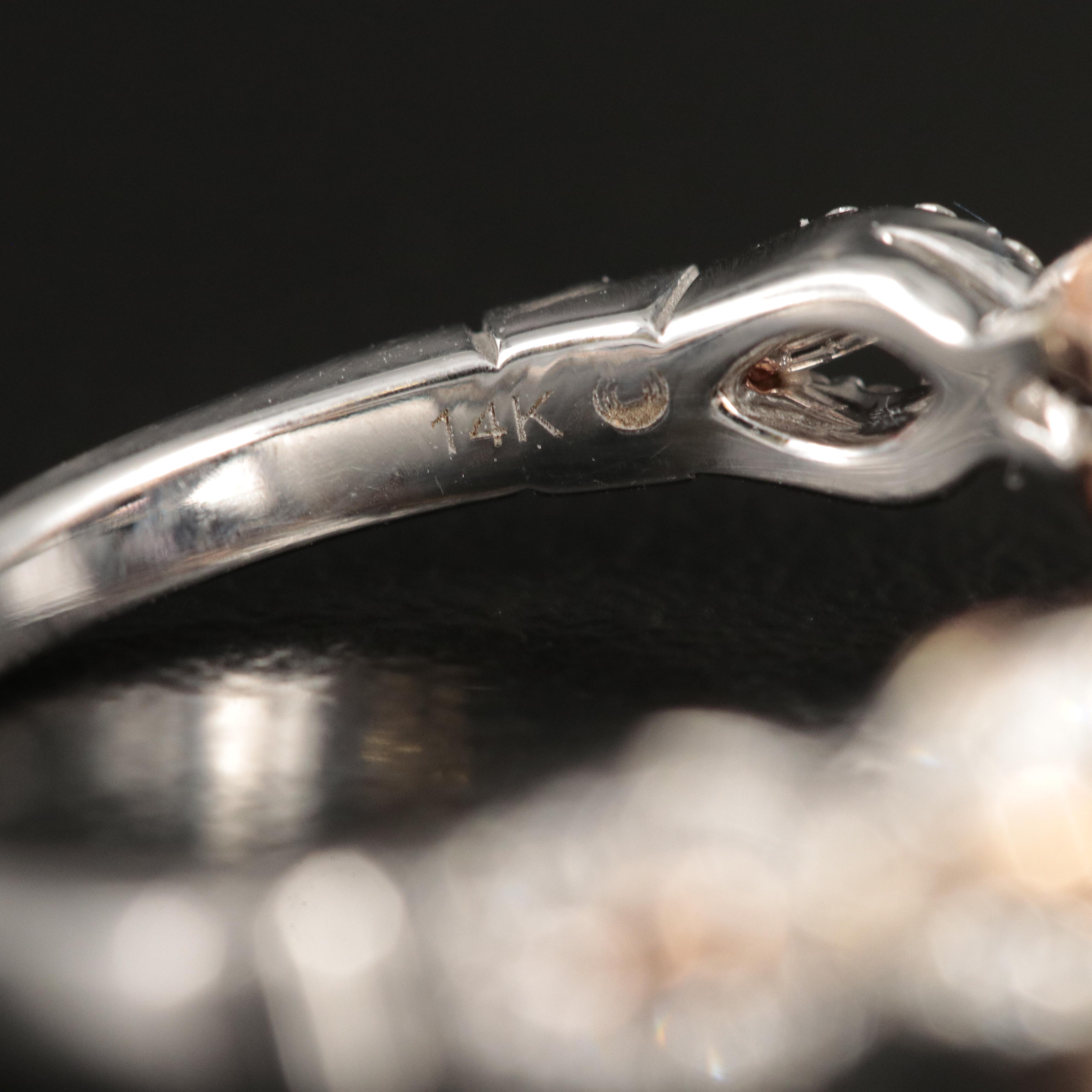 Enchanted Disney "Rapunzel" 14K Amethyst and Diamond Ring with Rose Accents