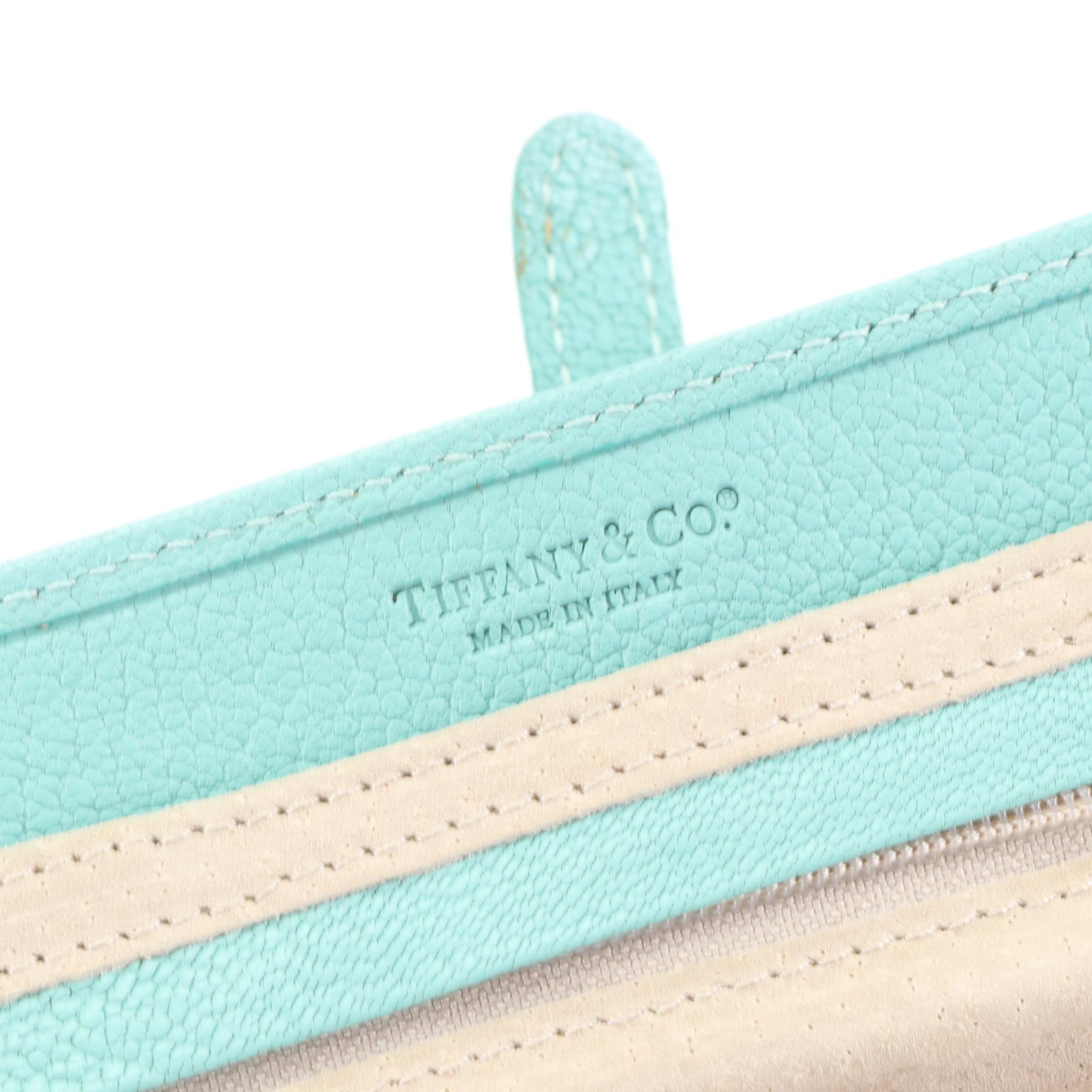 Tiffany & Co. Jewelry Roll Case in Tiffany Blue Leather