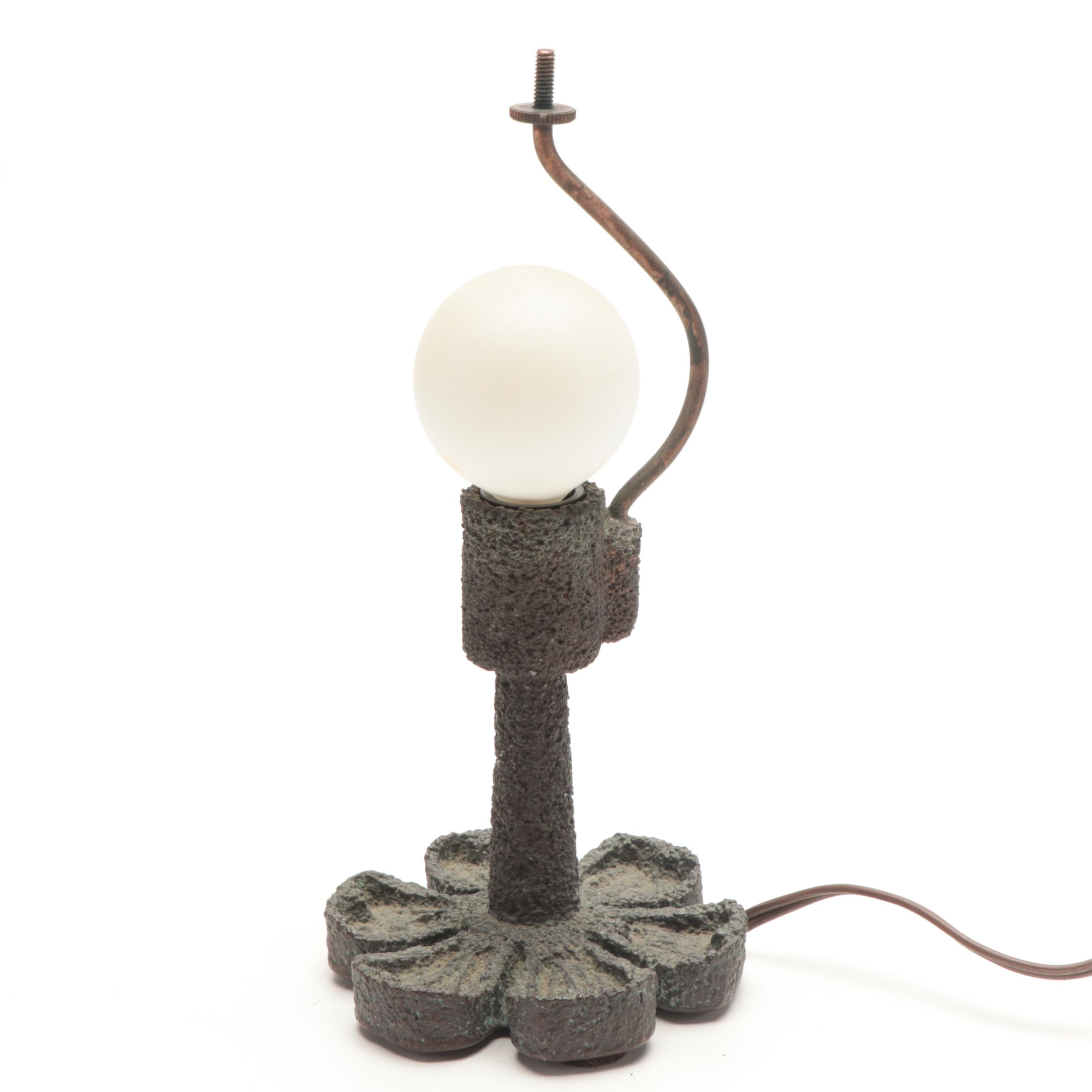 Artisan Made Stained Glass Accent Lamp, 1972