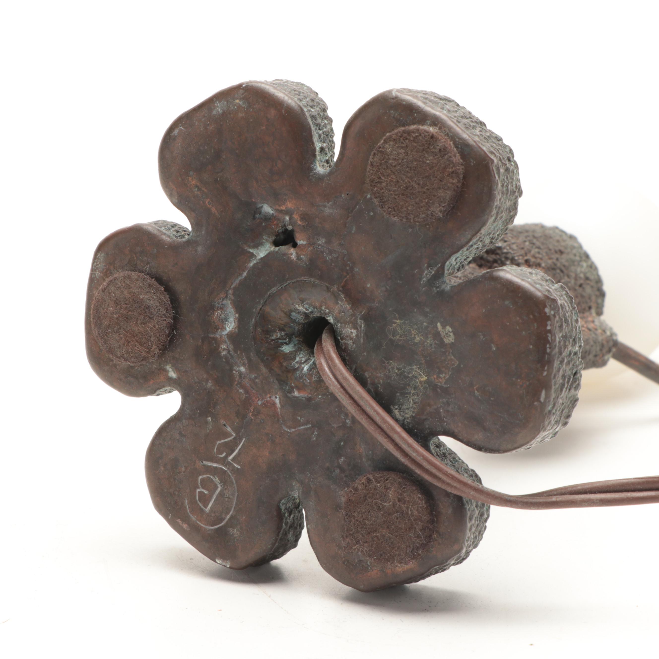 Artisan Made Stained Glass Accent Lamp, 1972