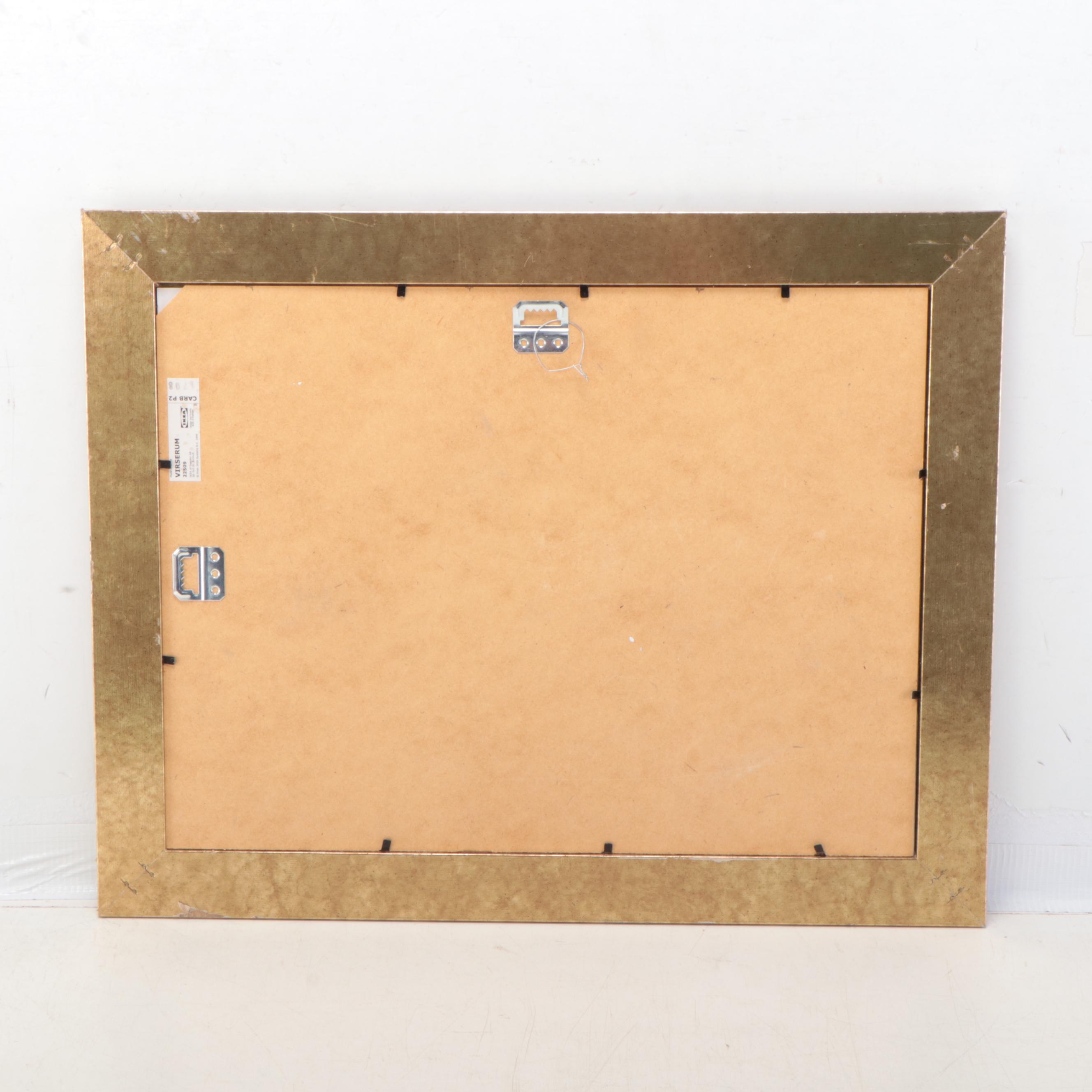 Ink and Acrylic Winter Landscape Painting