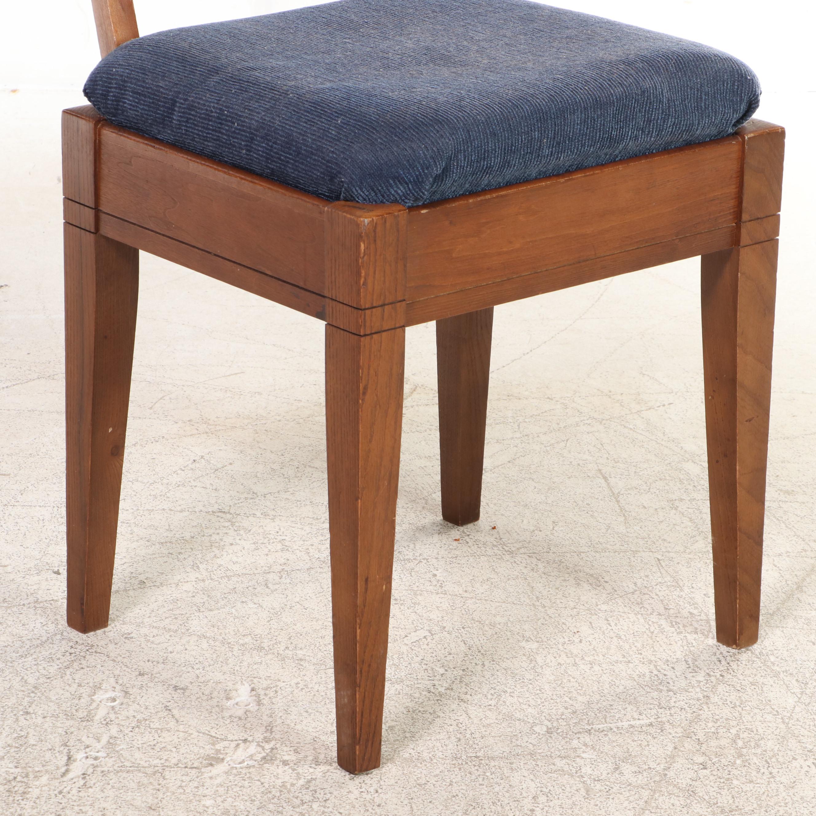 Mid Century Modern Walnut Sewing Desk with Chair, Mid-20th Century