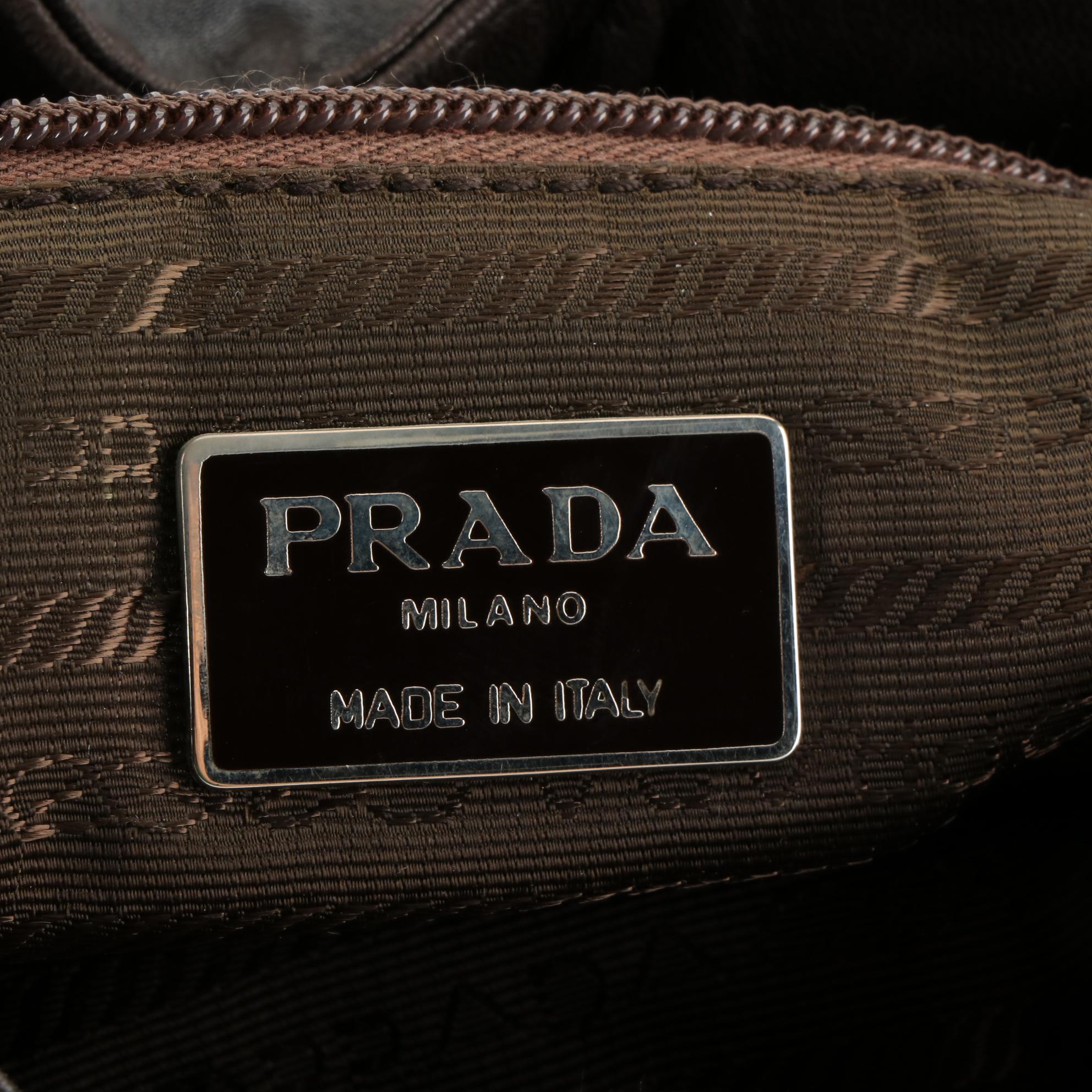 Prada Drawstring Knapsack in Soft Leather