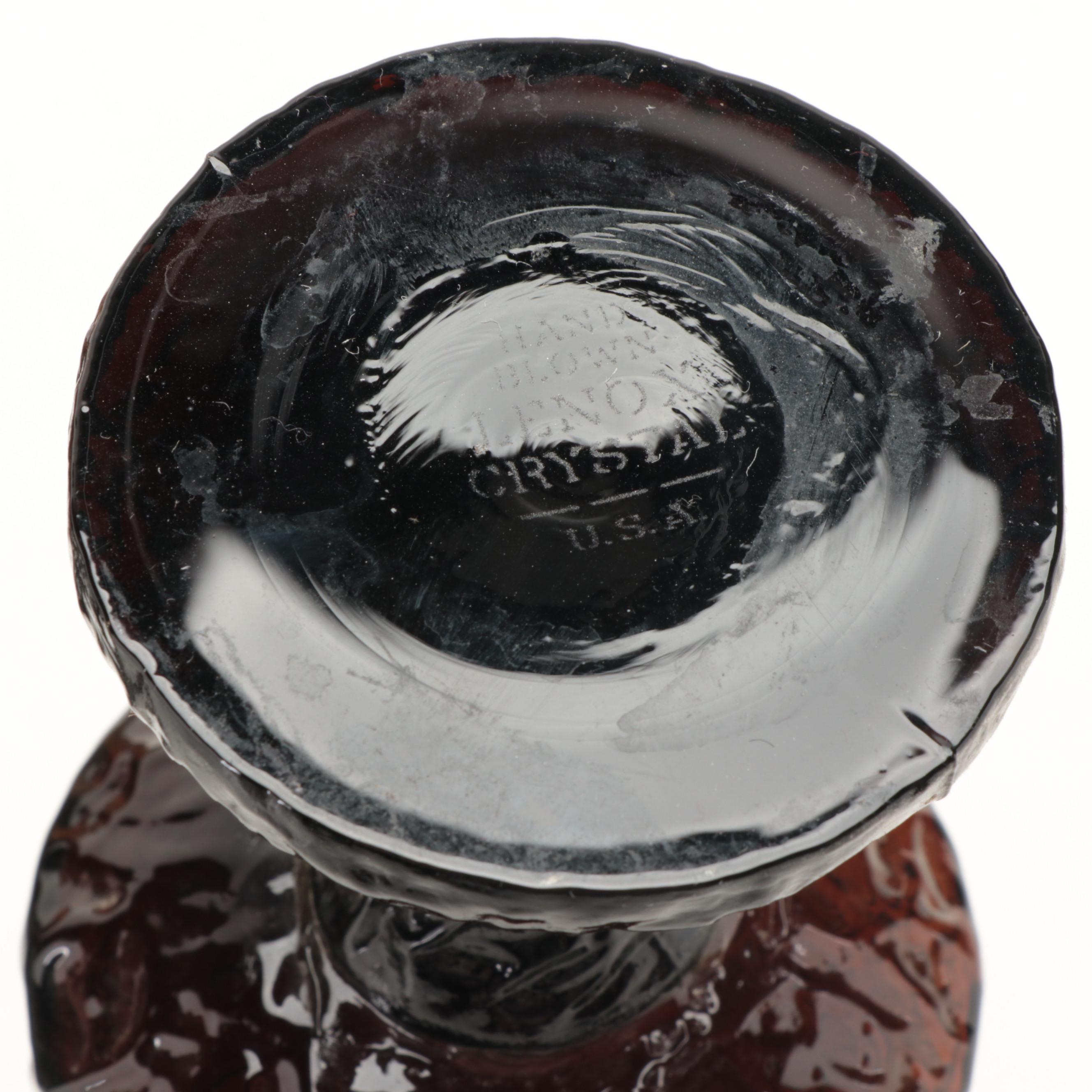 Lenox "Impromptu Brown" Crystal Wine Glasses and Other Smoke Brown Stemware