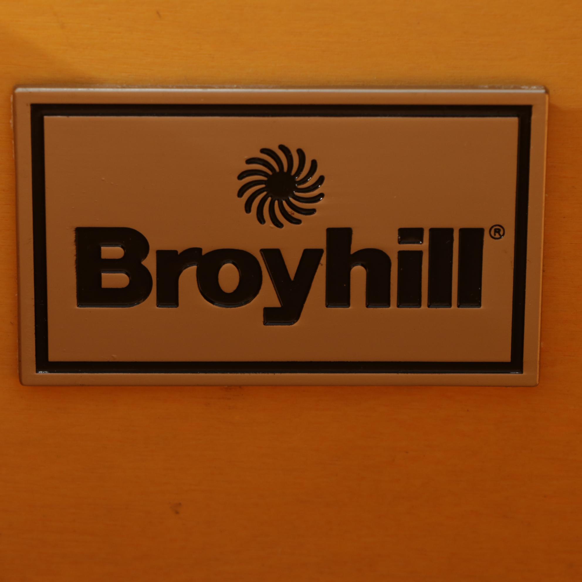 Broyhill Black Lacquered Three-Drawer Console Table