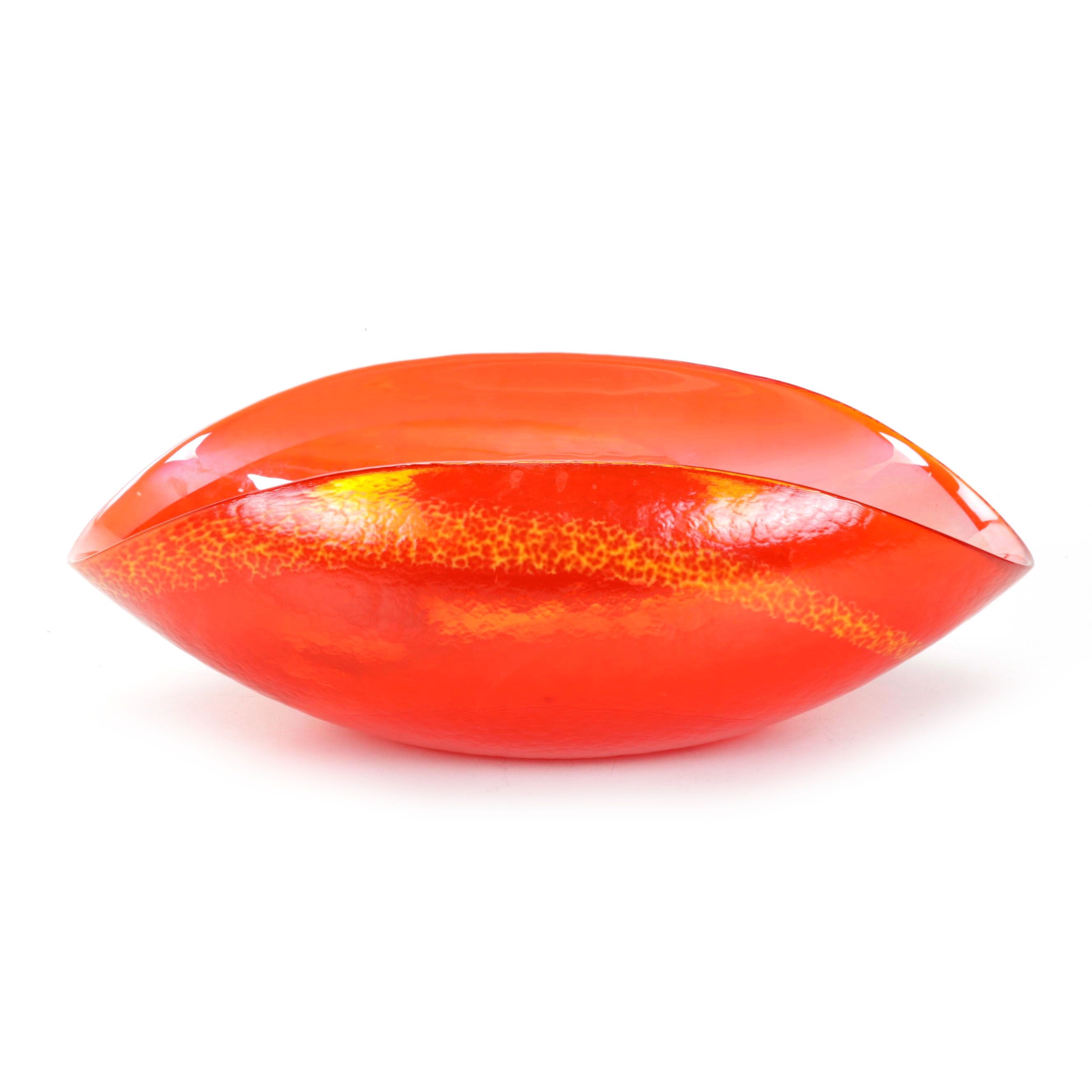 Yalos Casa Murano Glass Centerpiece Bowl