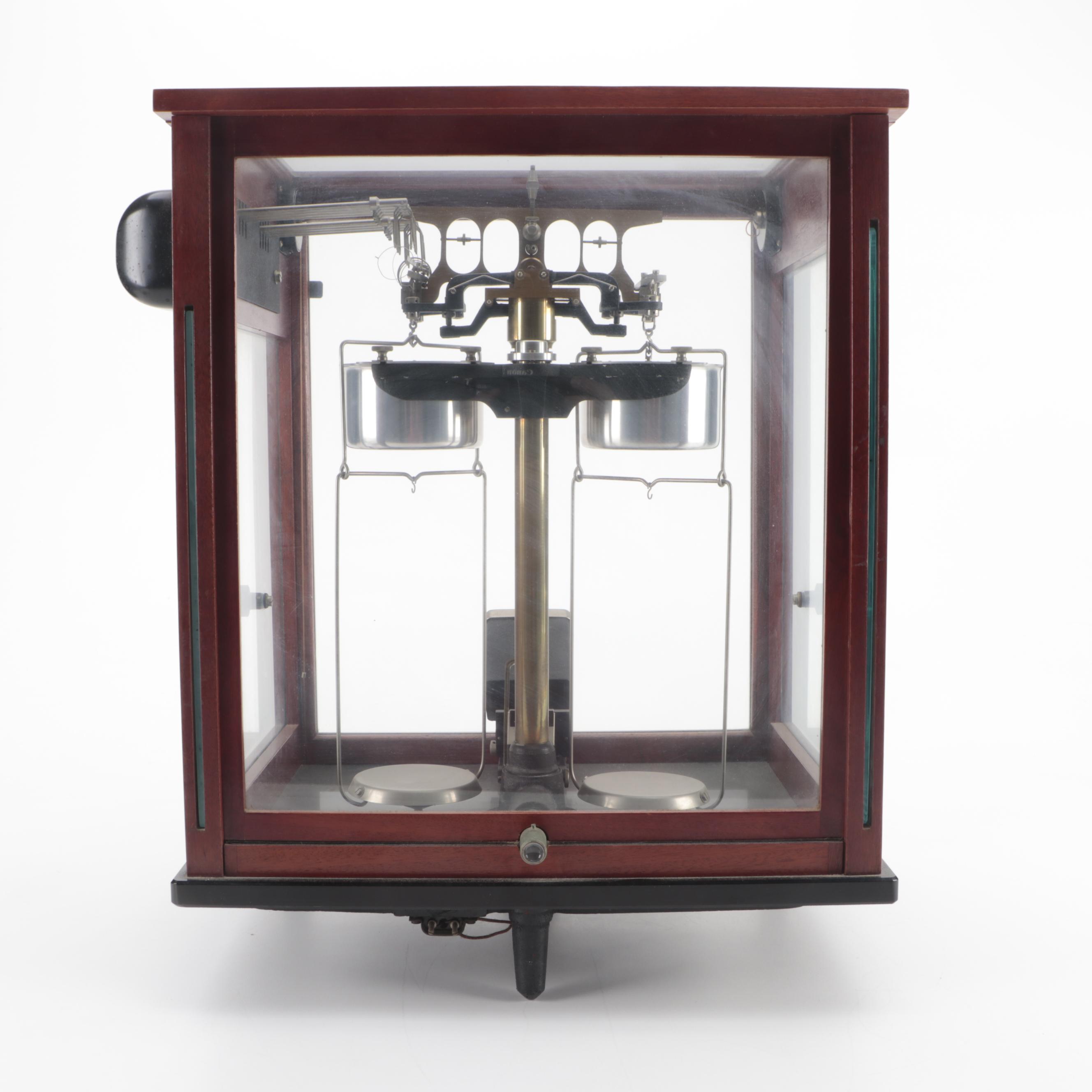 Sartorius-Werke Mechanical Analytical Balancing Scale with Weights, Mid-20th C.