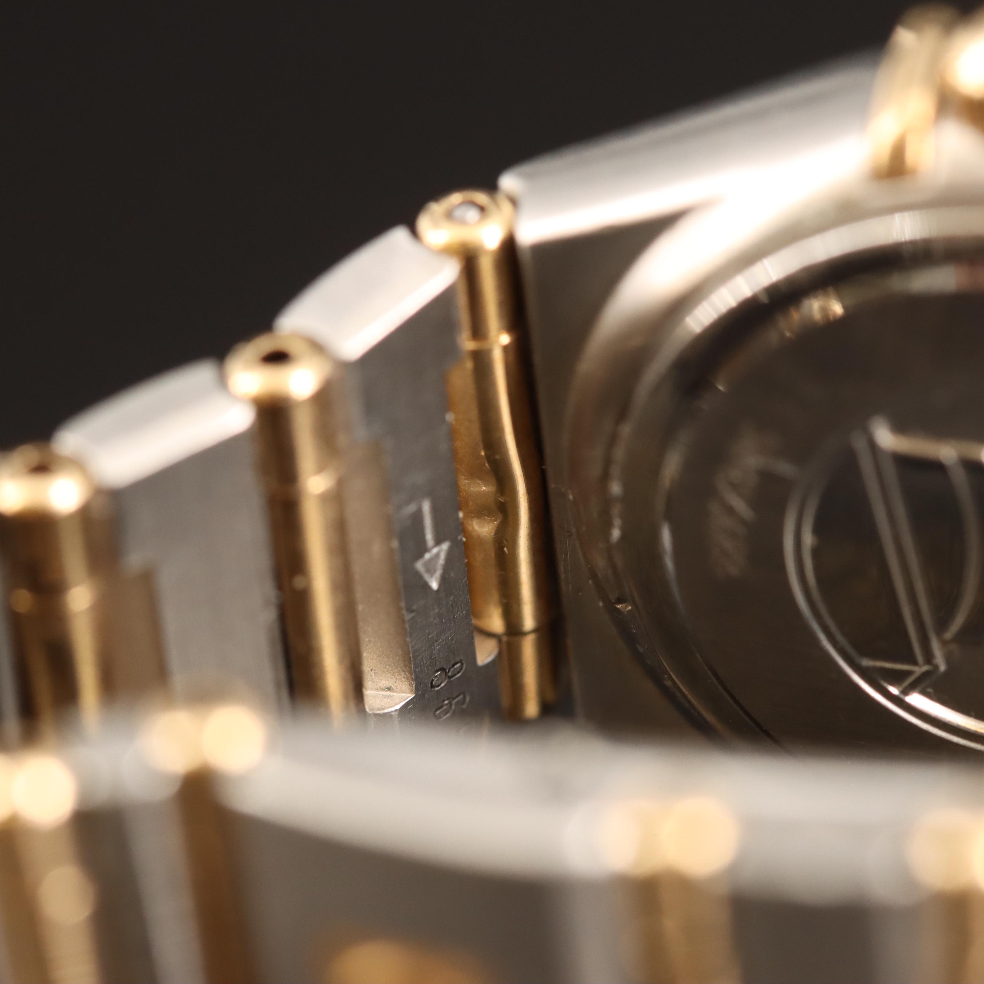 18K and Stainless Steel Omega Constellation Diamond,  Mother-of-Pearl Watch