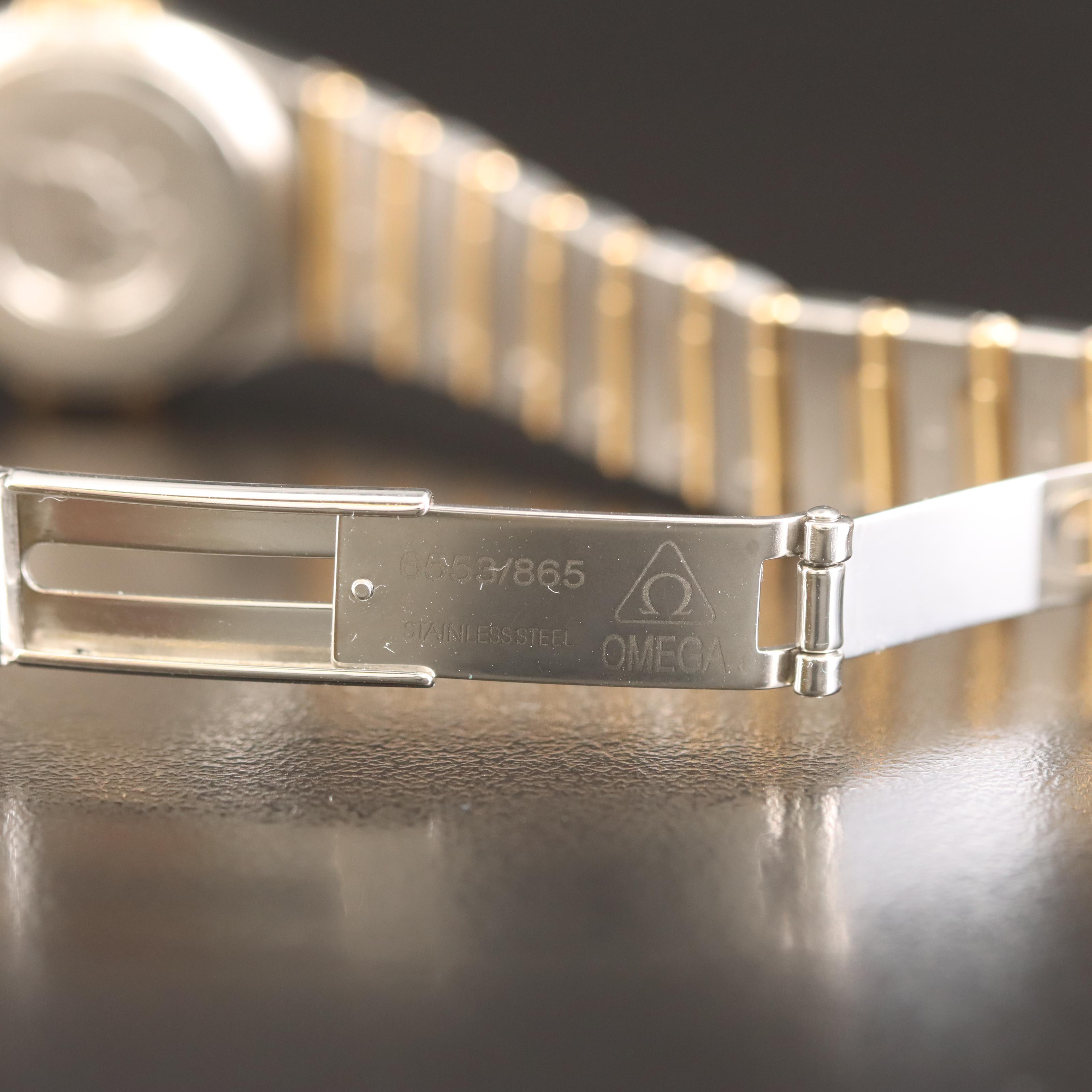 18K and Stainless Steel Omega Constellation Diamond,  Mother-of-Pearl Watch