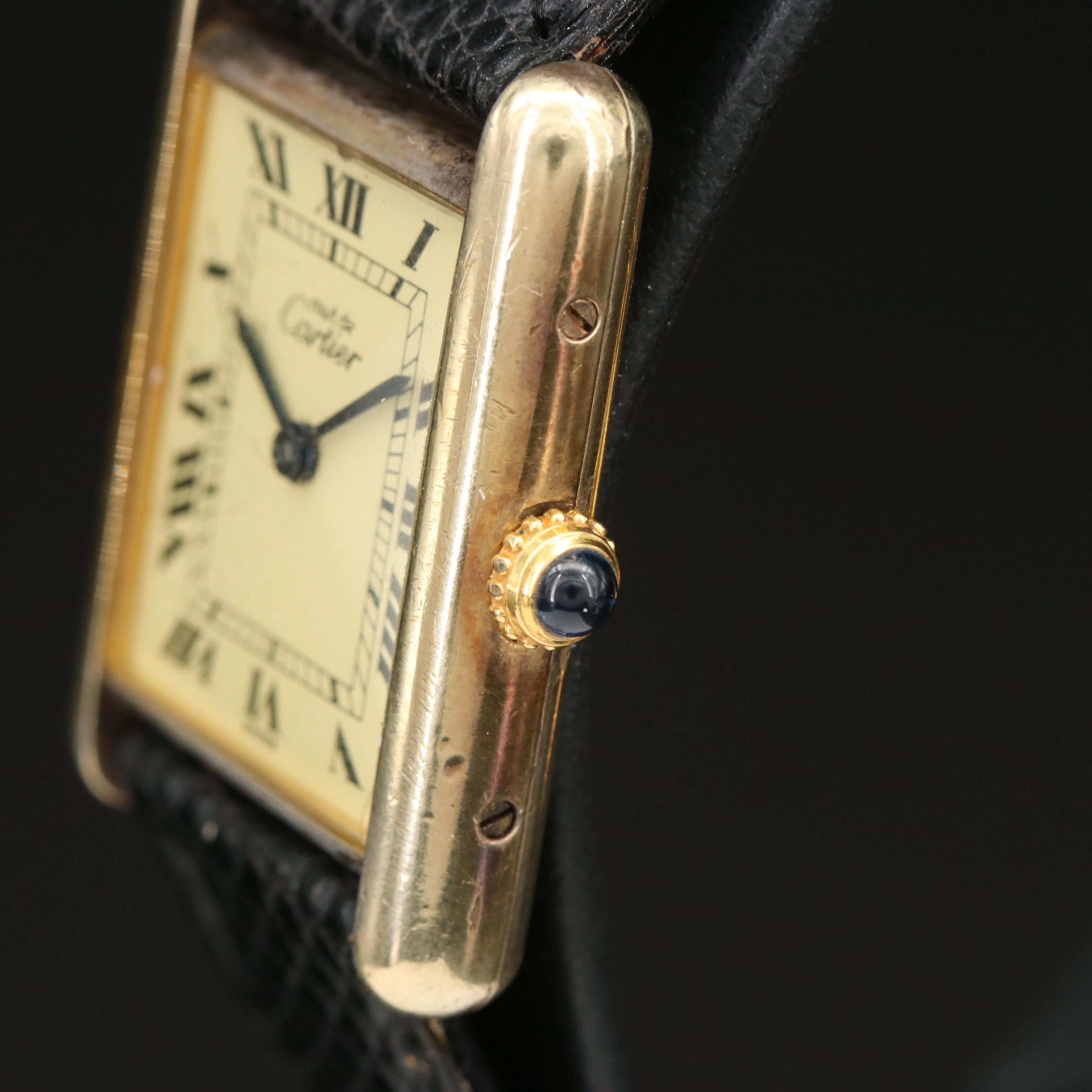 Cartier Must de Cartier Vermeil Tank Quartz Watch