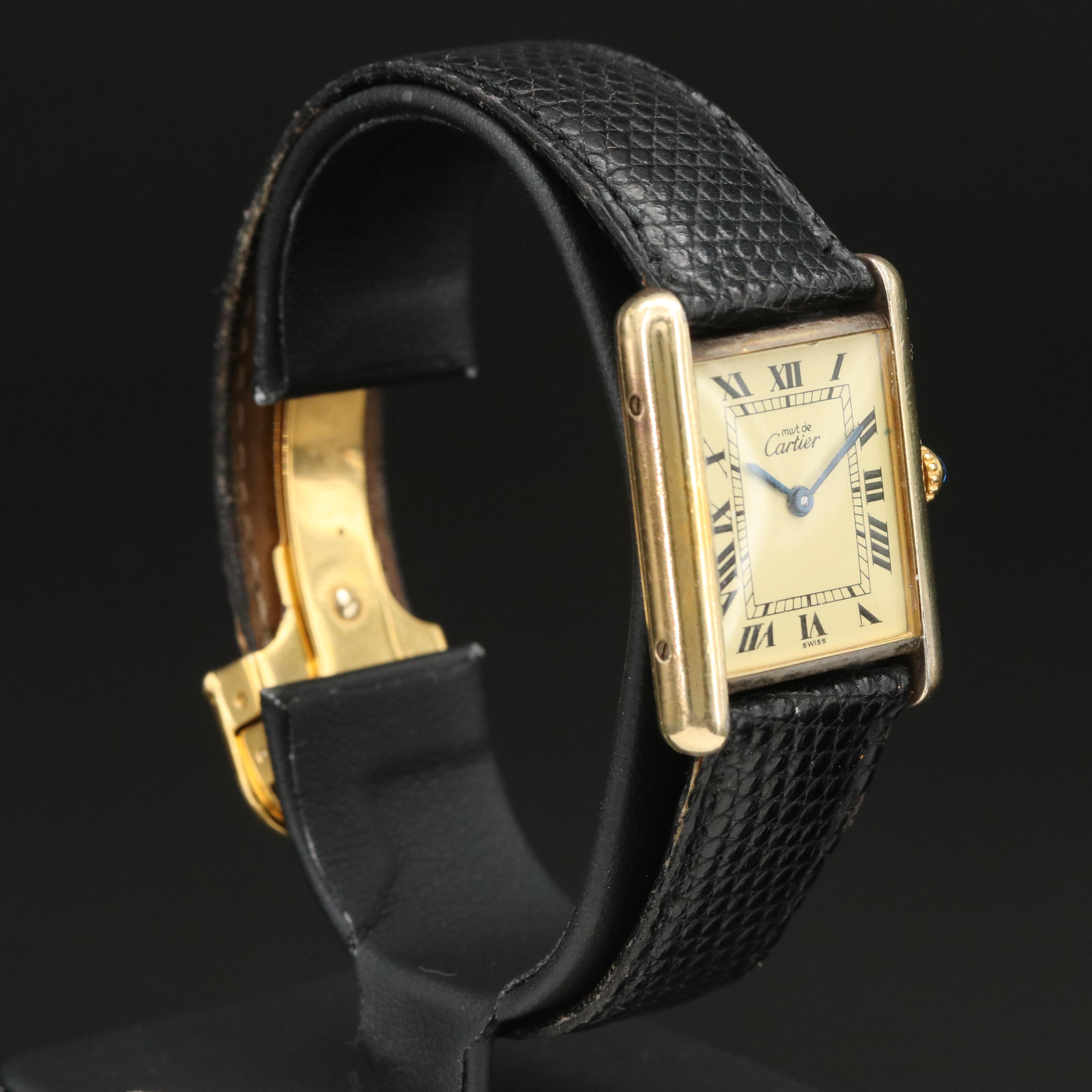 Cartier Must de Cartier Vermeil Tank Quartz Watch