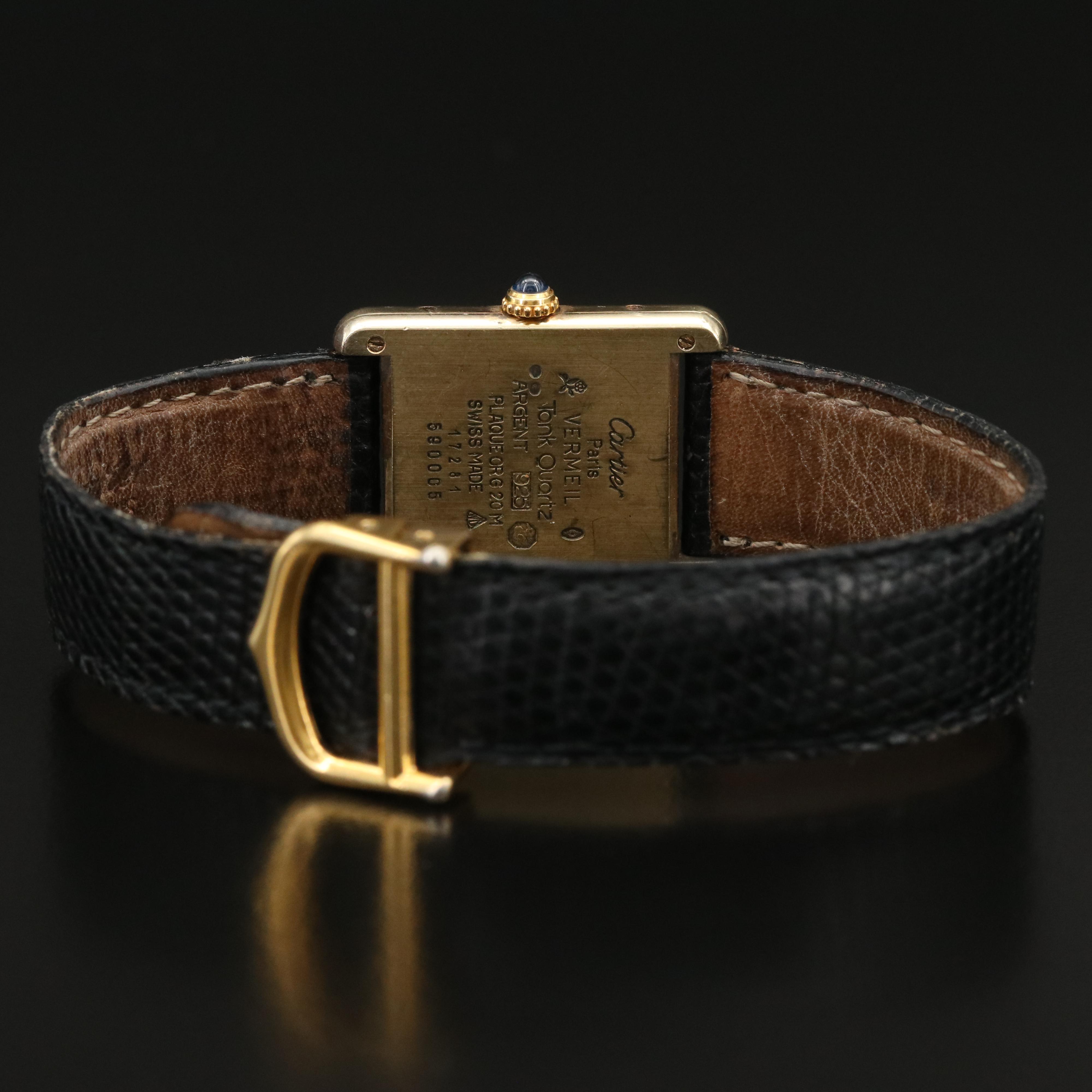 Cartier Must de Cartier Vermeil Tank Quartz Watch