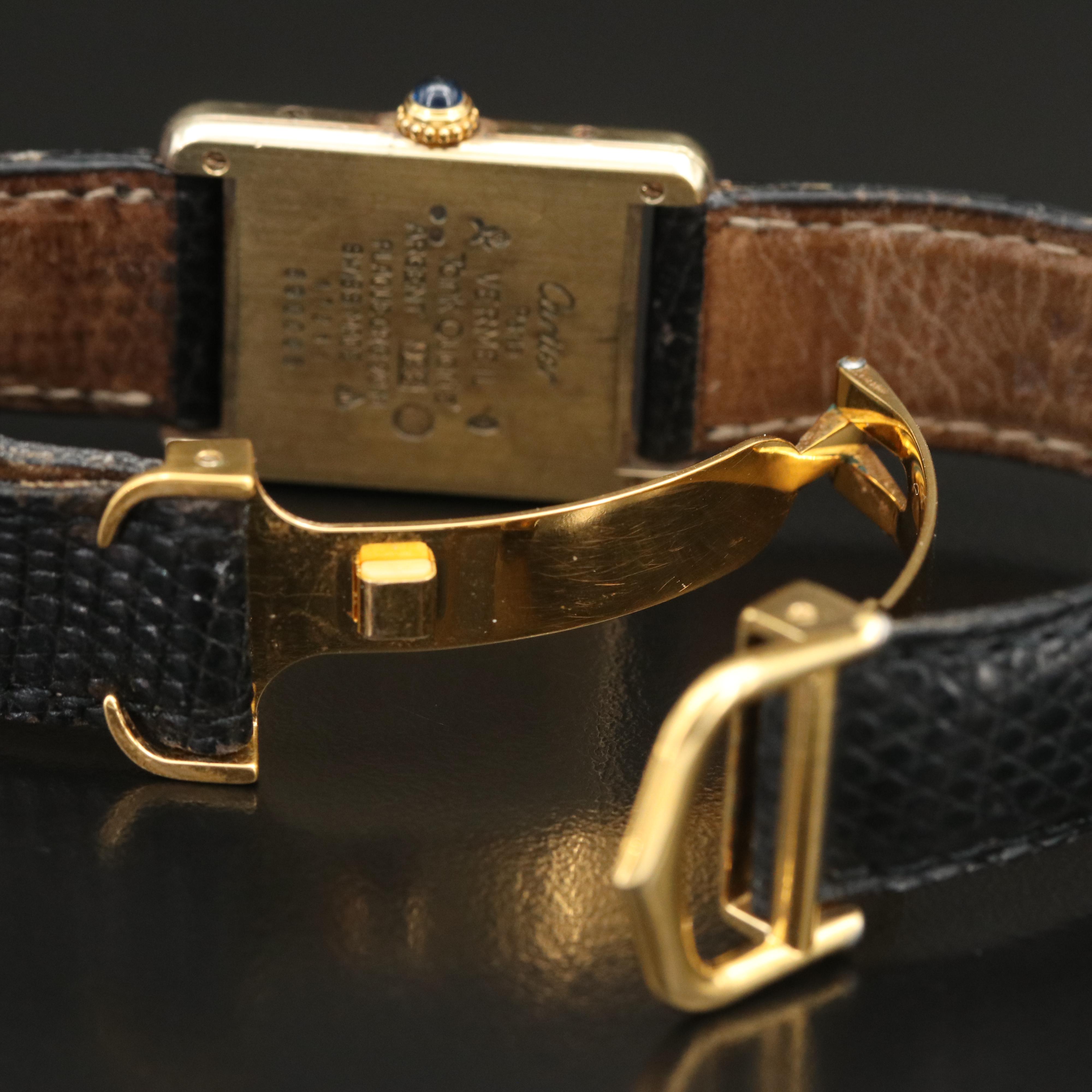 Cartier Must de Cartier Vermeil Tank Quartz Watch