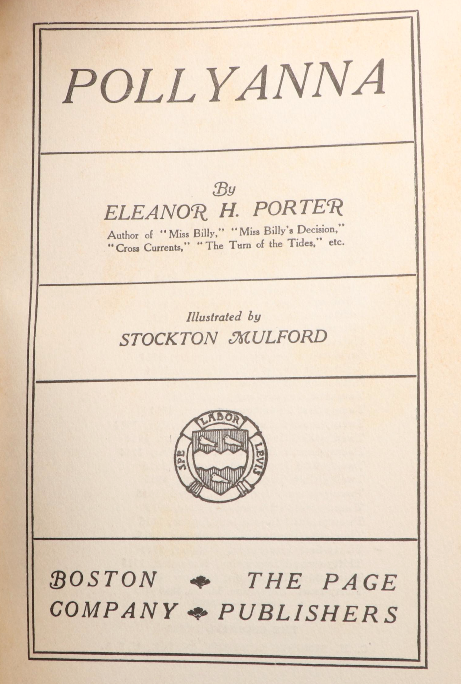 Leather Bound Children's Books Including "Pollyana" and "Anne of Windy Poplars"