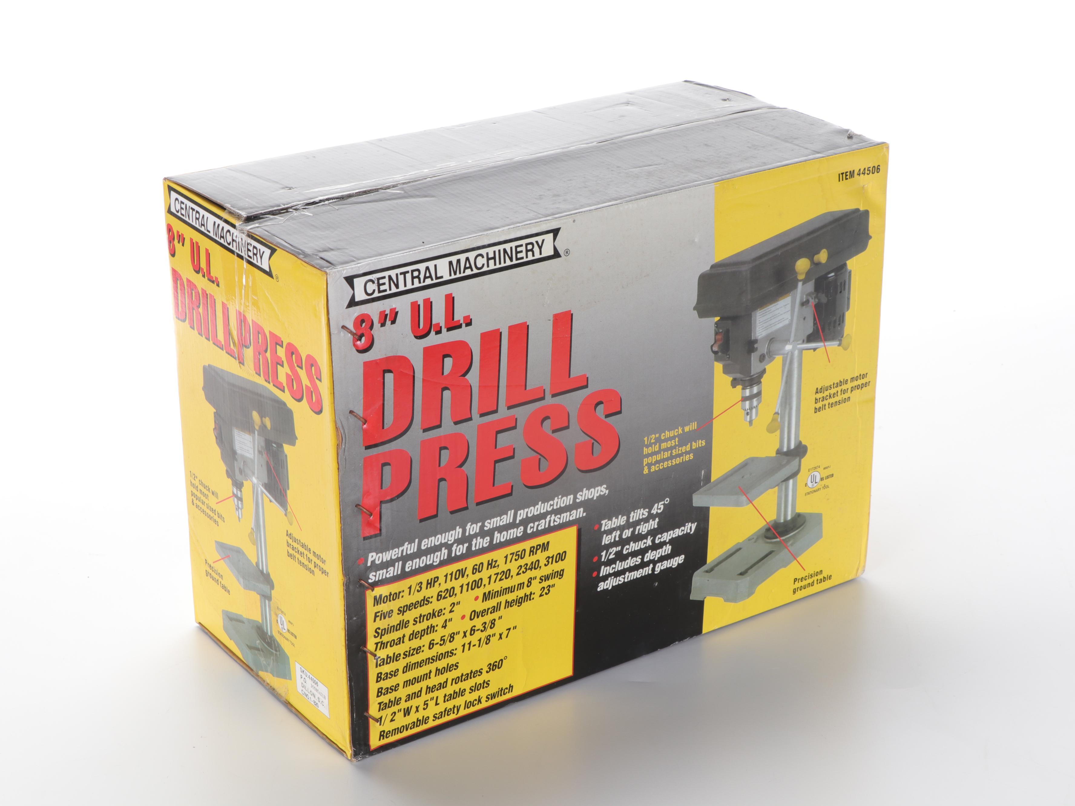 Central Machinery 8" Bench Mount Drill Press