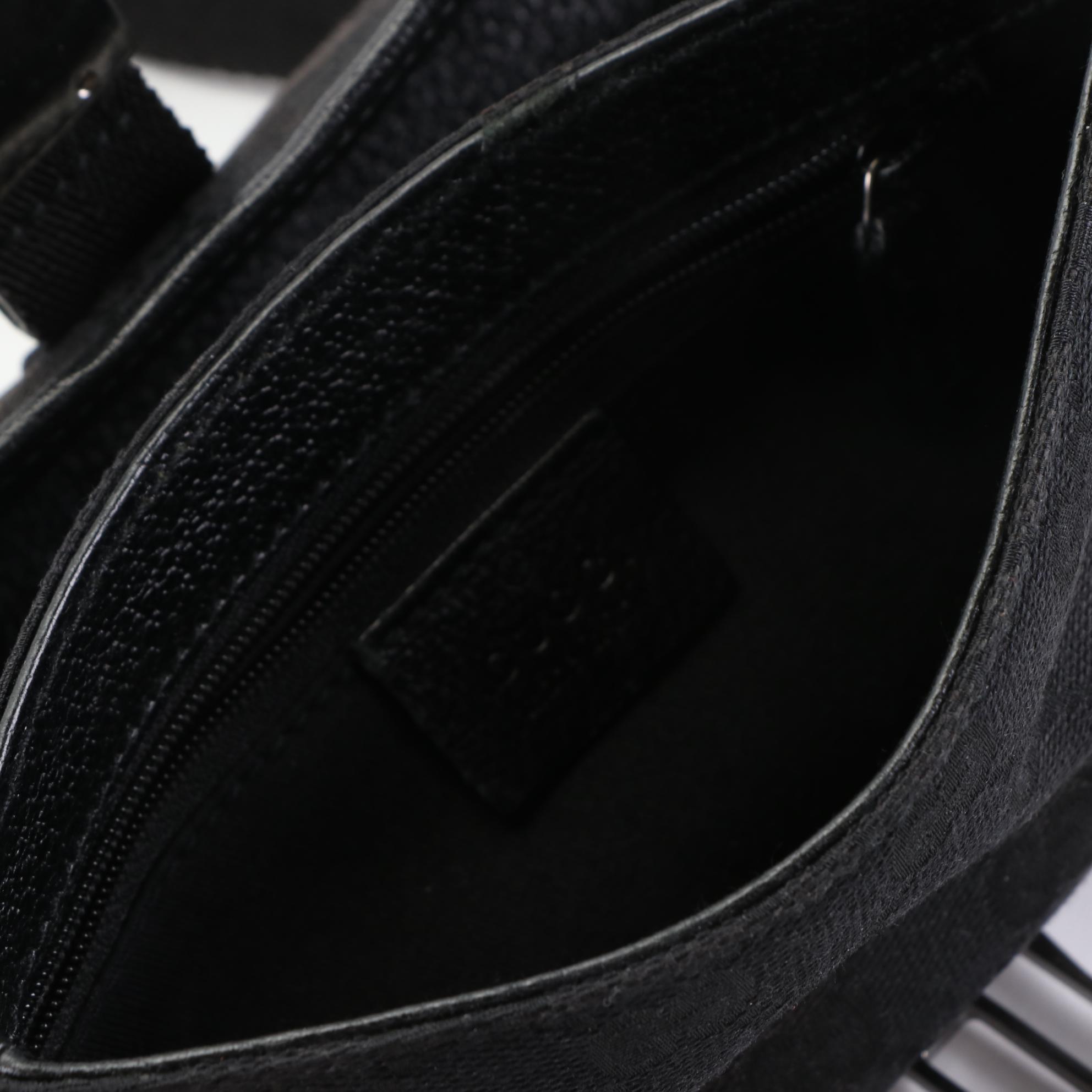 Gucci GG Canvas and Leather Belt Bag