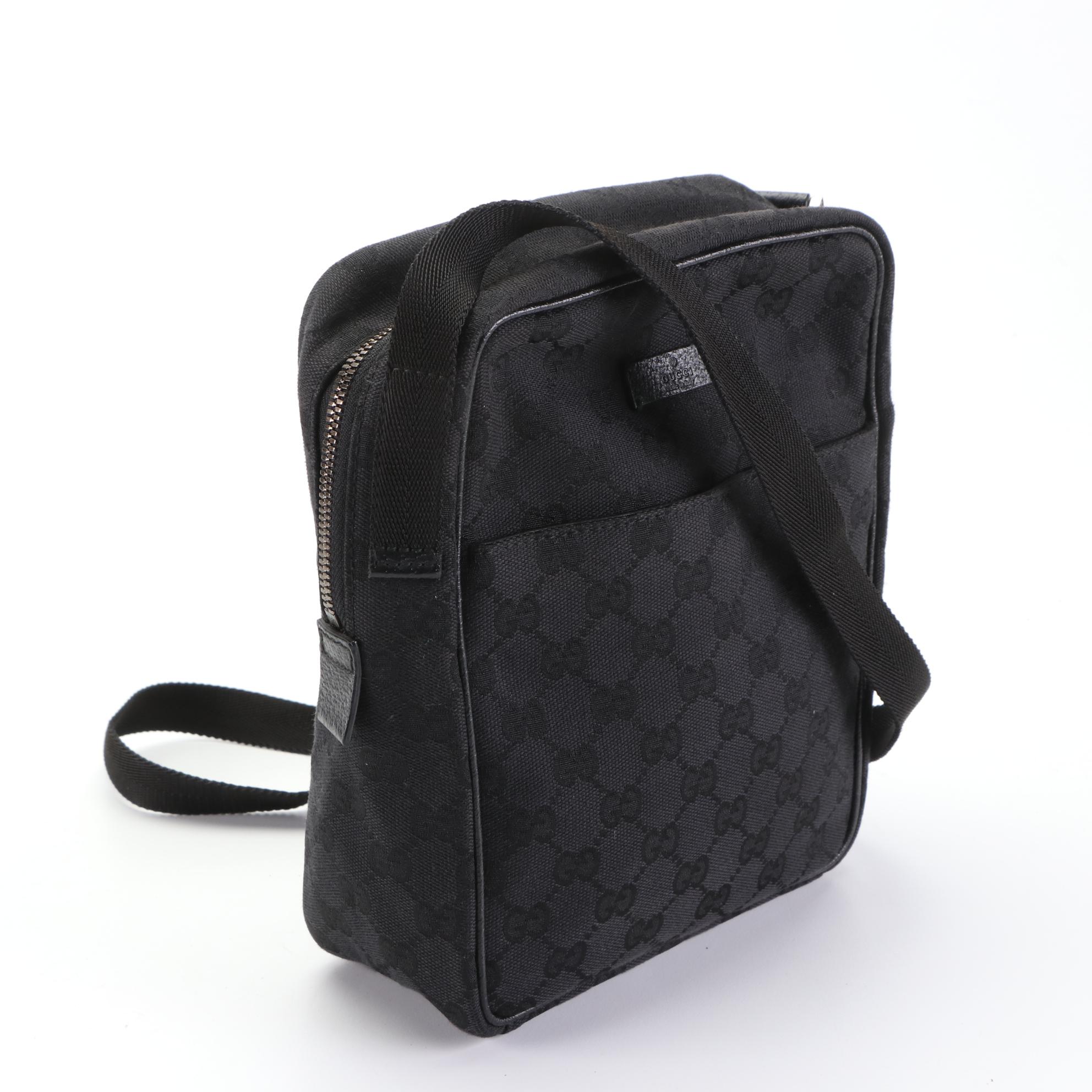 Gucci GG Canvas and Leather Crossbody