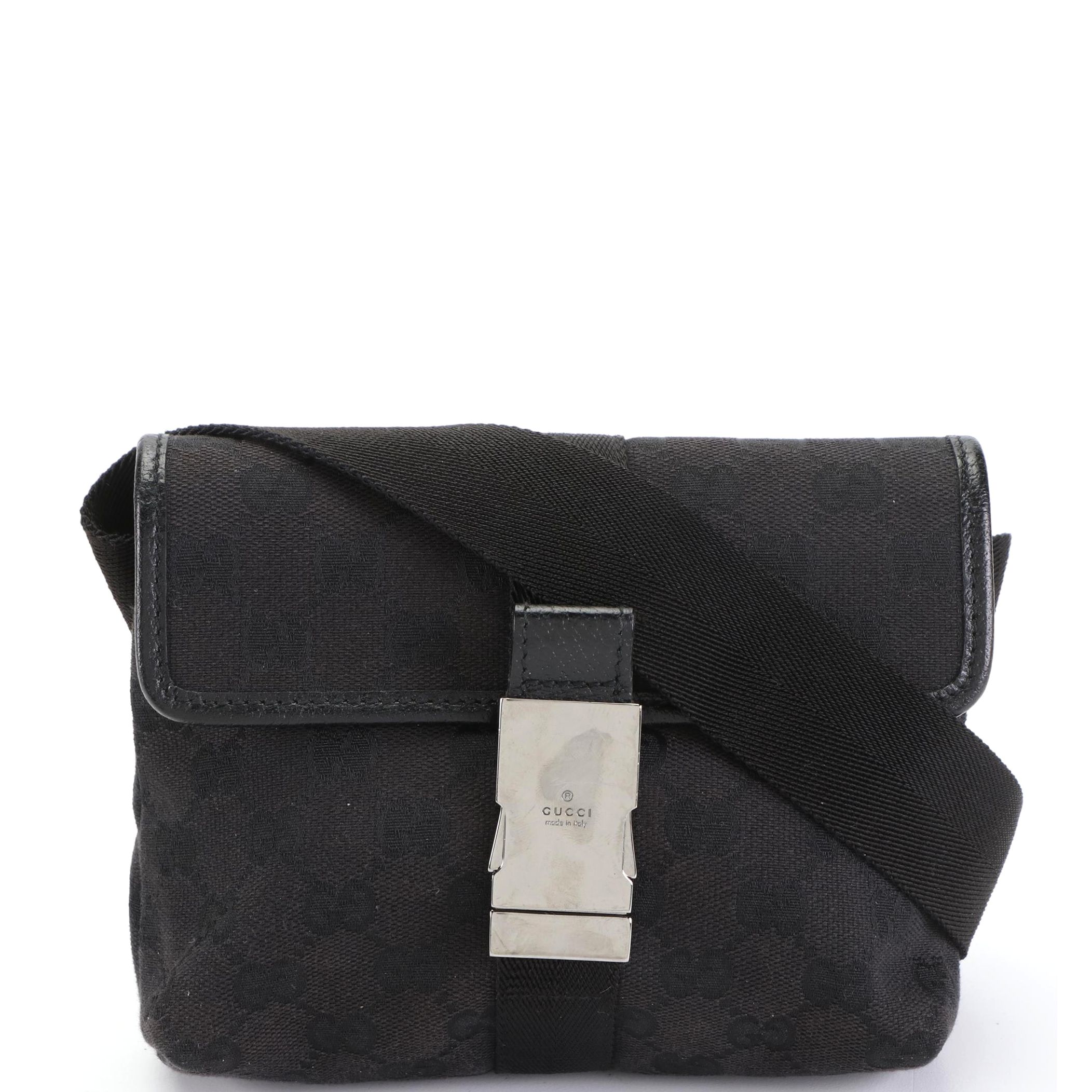 Gucci GG Canvas and Leather Belt Bag