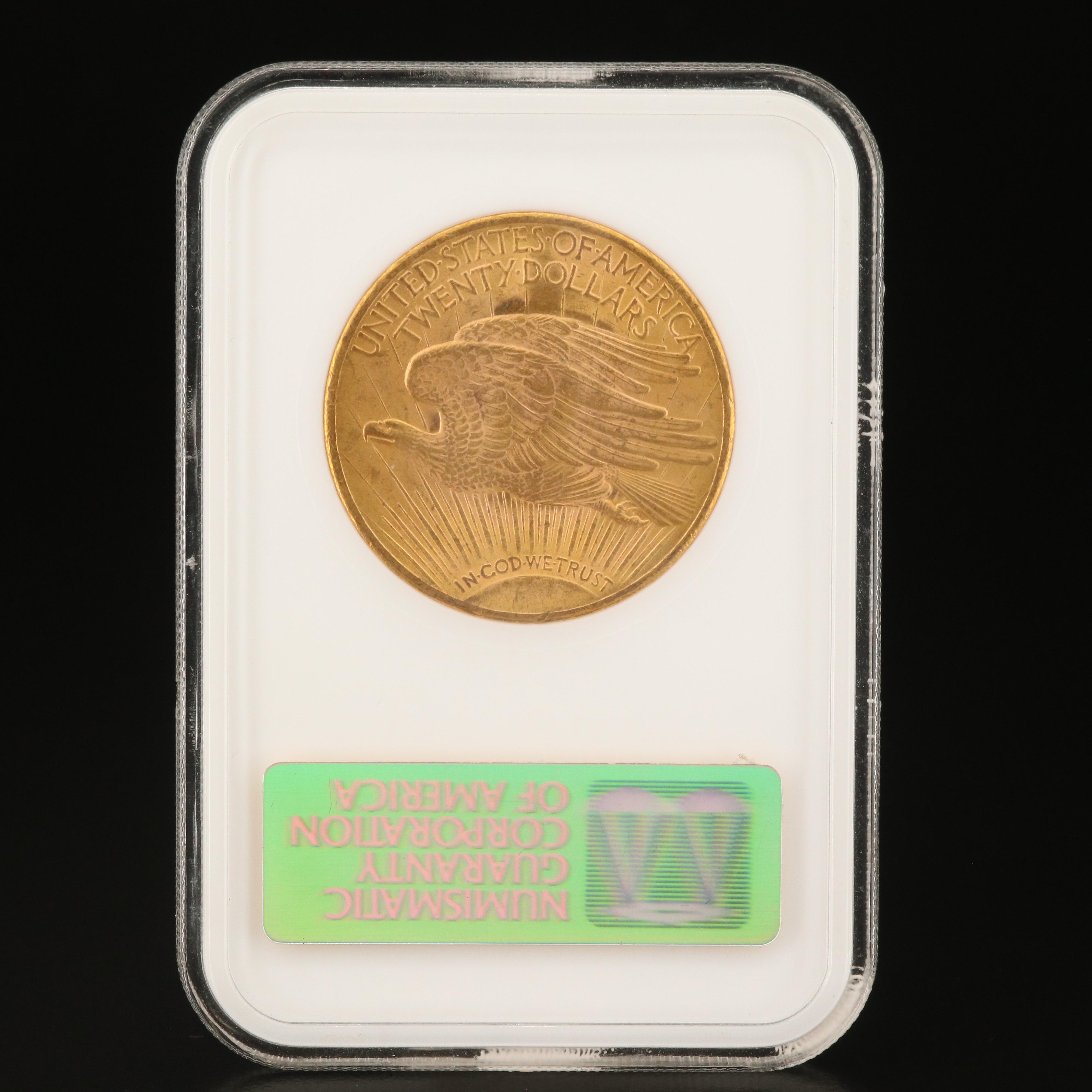 NGC Graded MS62 1924 St. Gaudens $20 Gold Coin