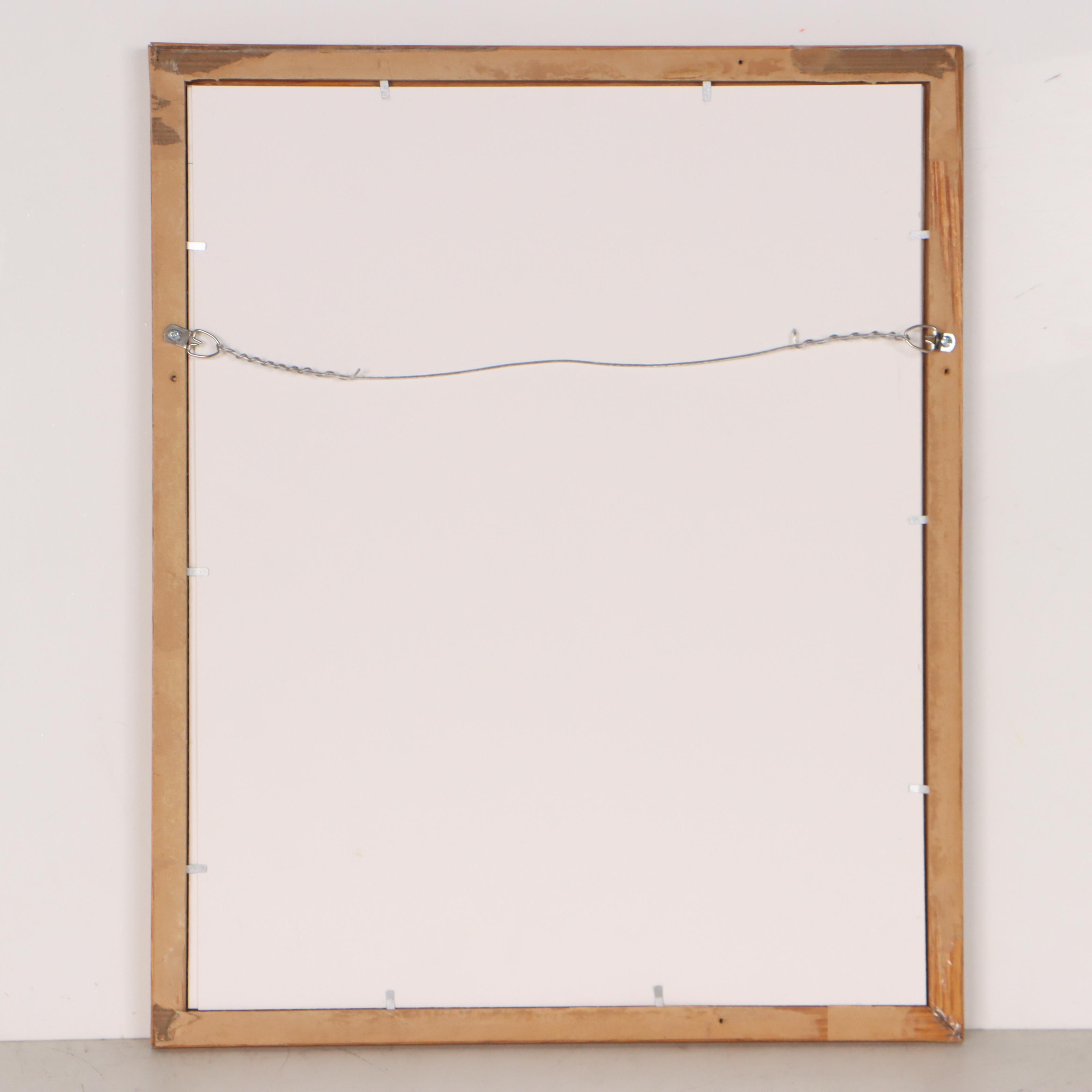 Harry Hilson Abstract Ink and Watercolor Painting, 1961