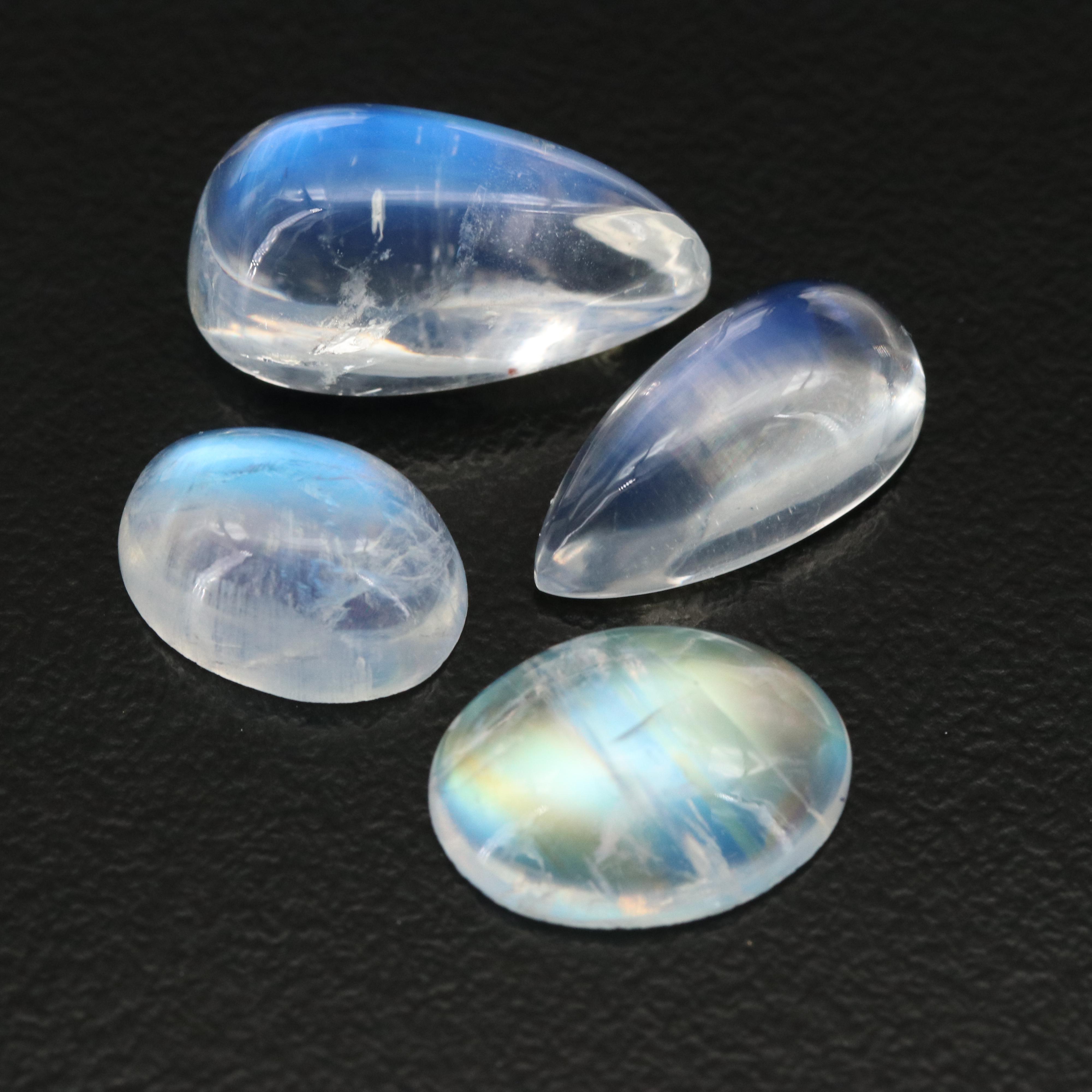 Loose 20.51 CTW Rainbow Moonstone and Moonstones