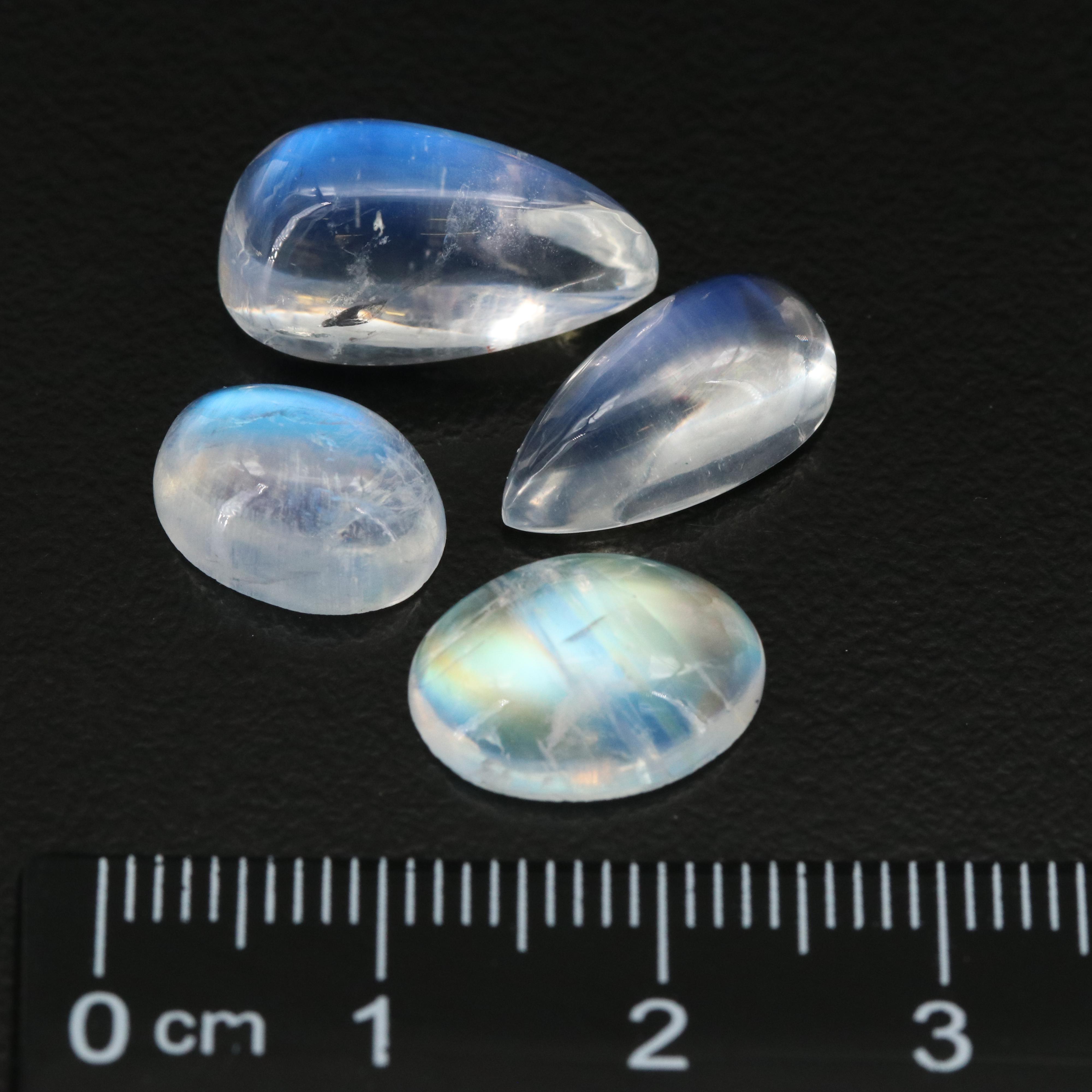 Loose 20.51 CTW Rainbow Moonstone and Moonstones