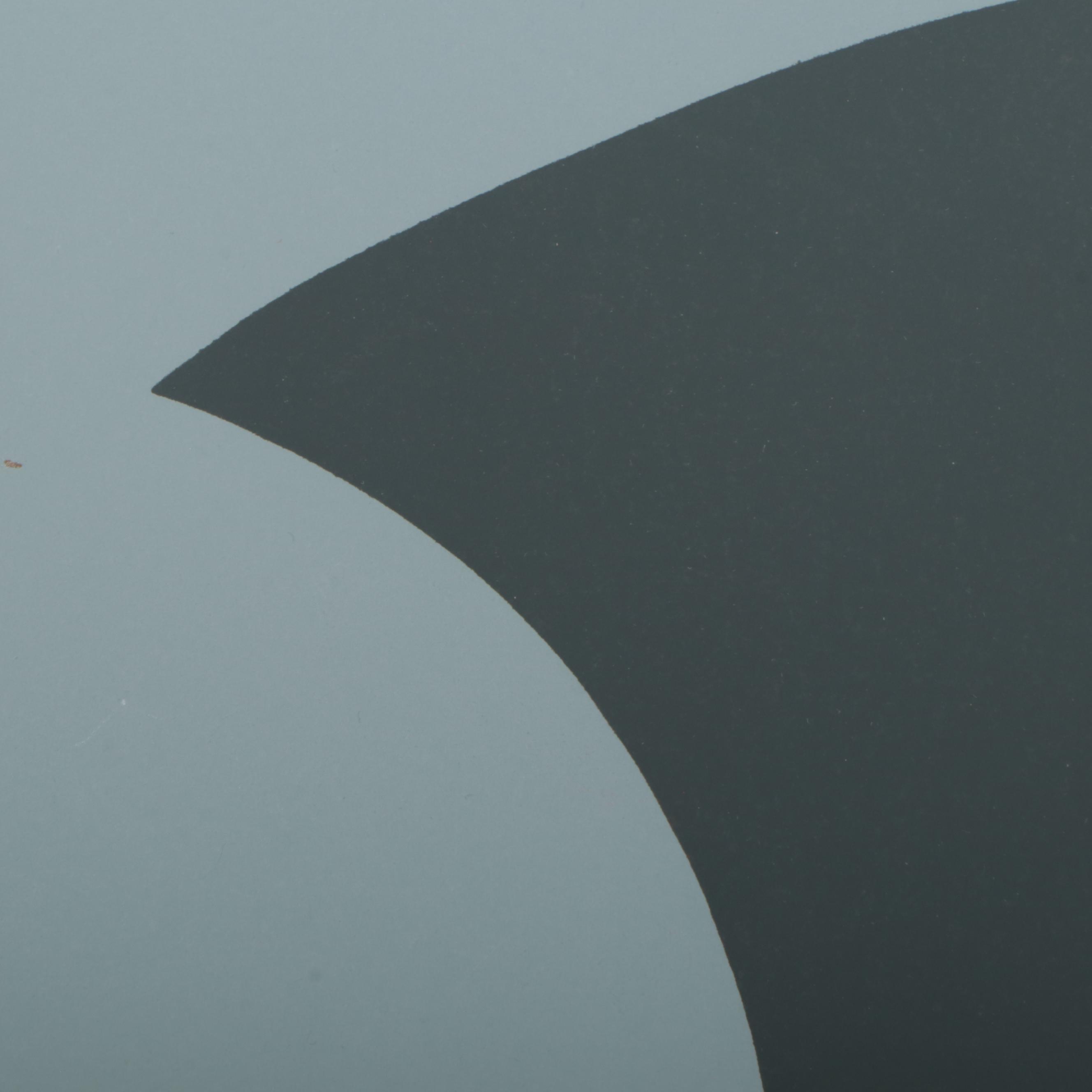 Harry Hilson Abstract Biomorphic Serigraph From "Structure Series," 1973