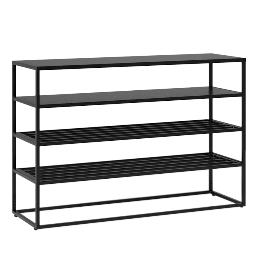 Project 62 Glasgow Black Metal Shoe Storage Console Table