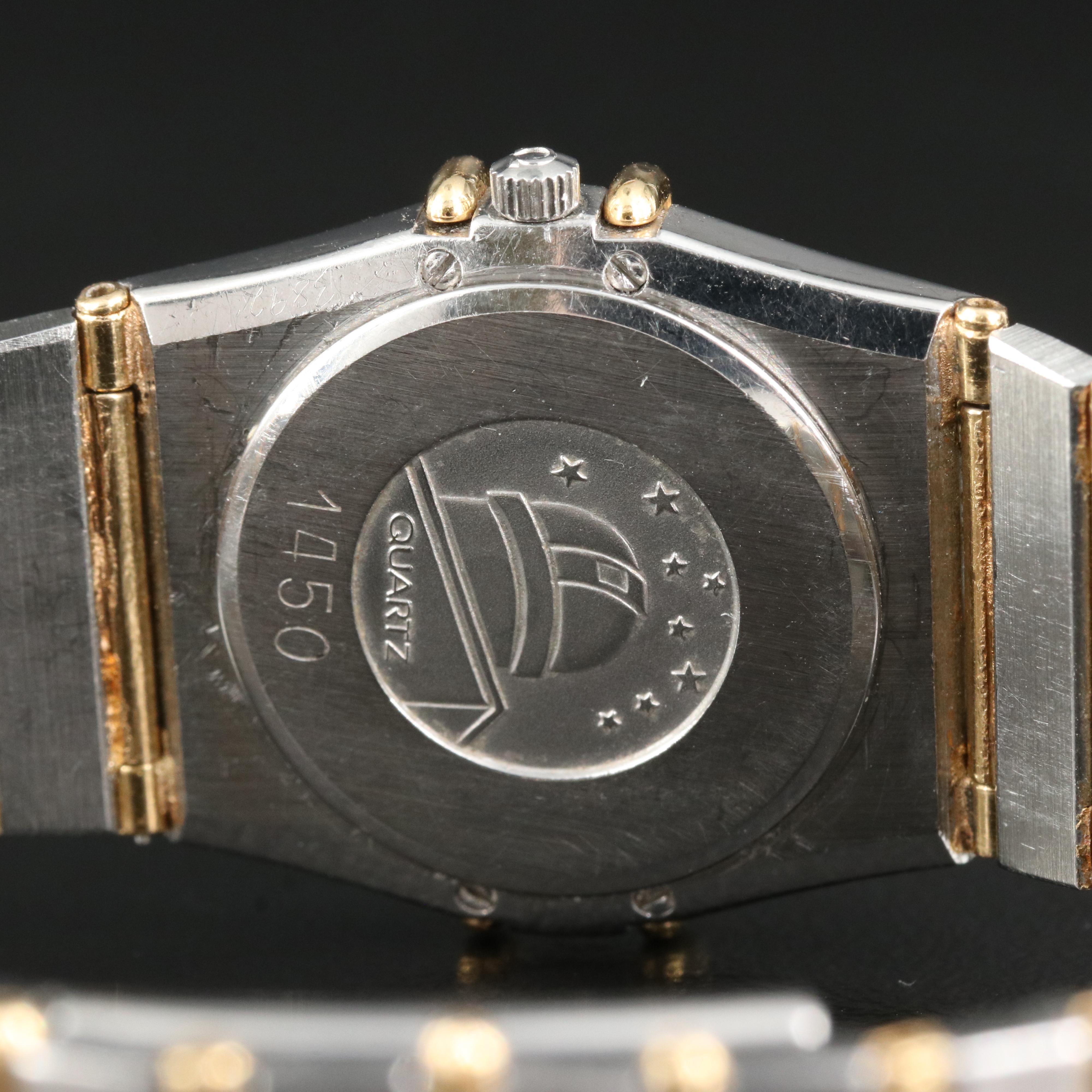 Omega Constellation 18K Diamond and Steel Quartz Watch