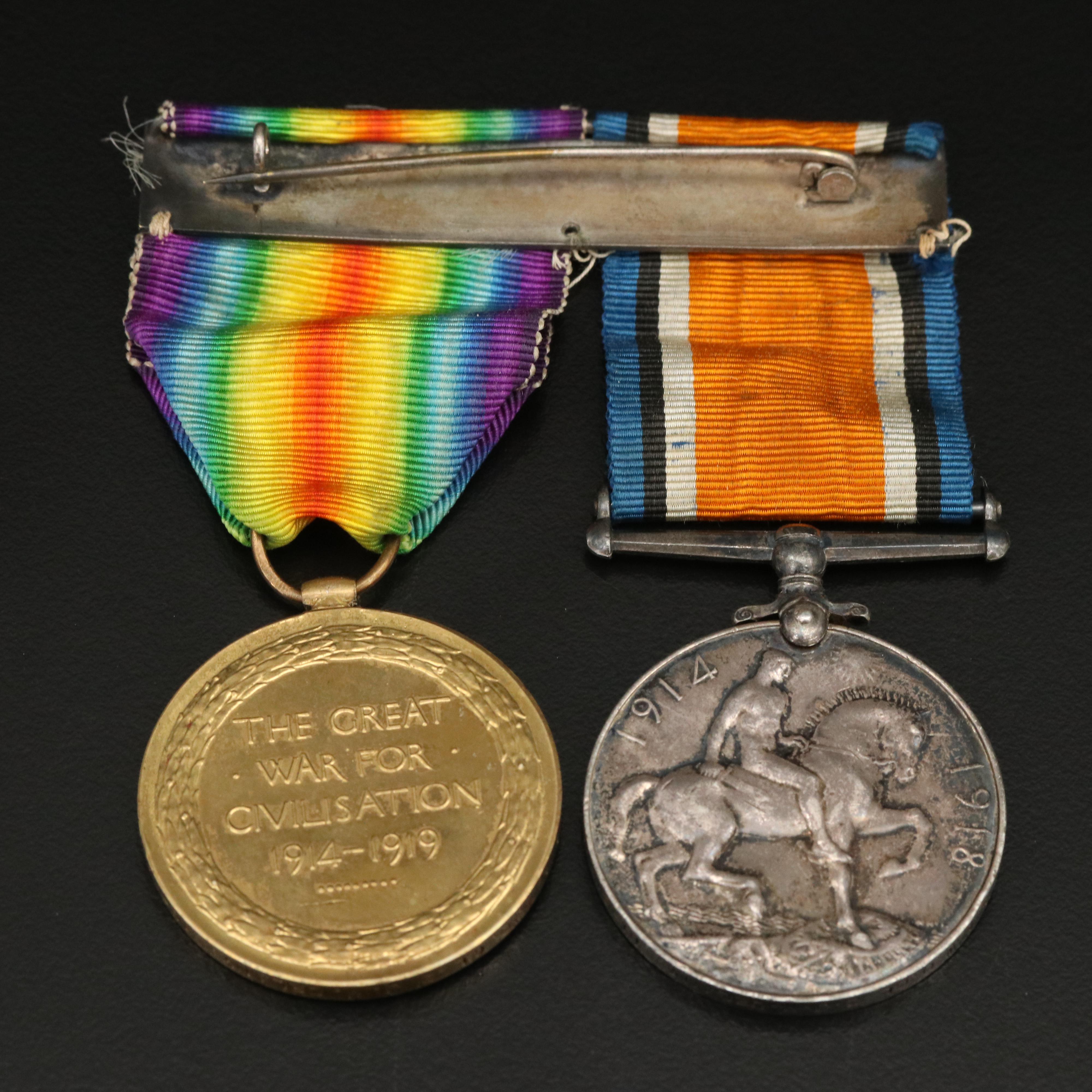 Group of Two British World War I Medals