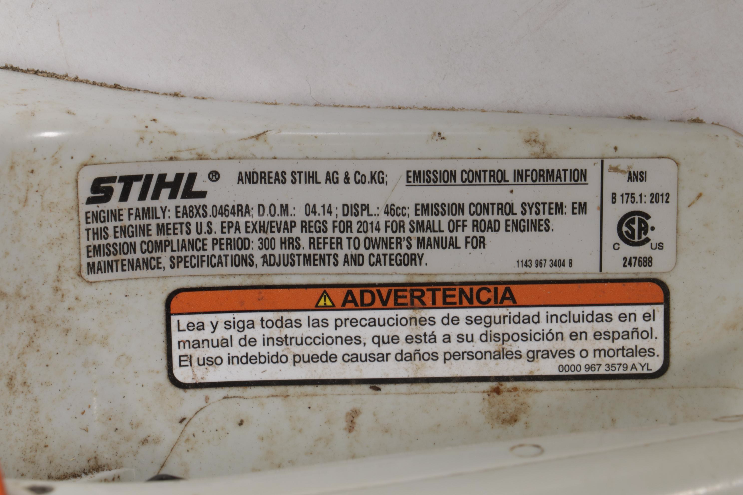 Stihl Gas Powered Chainsaw