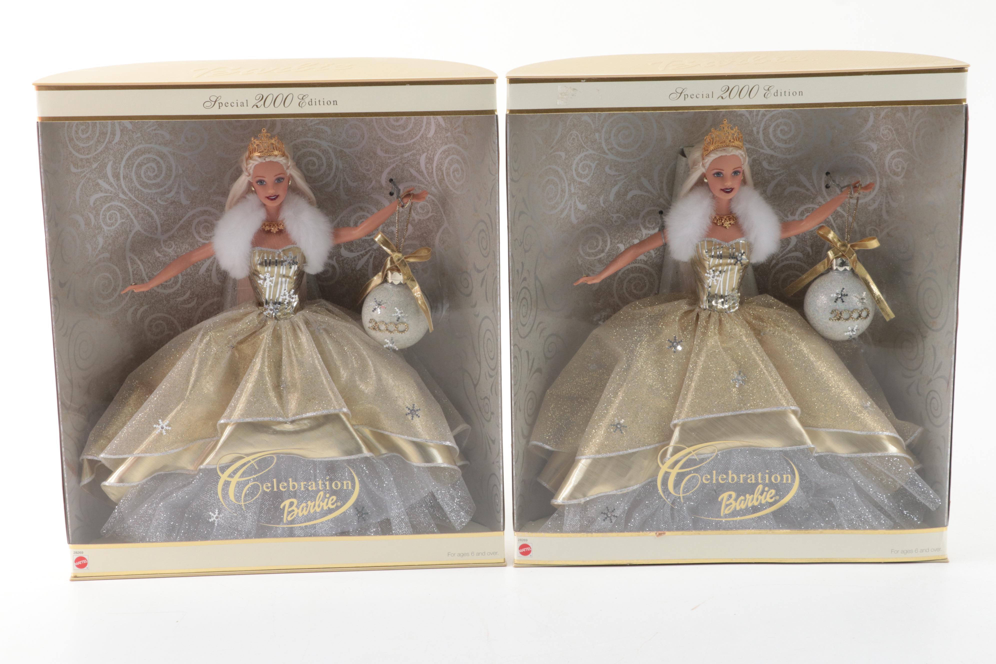 Mattel Barbie "Holiday Celebration Barbie" and Other Annual Christmas Dolls