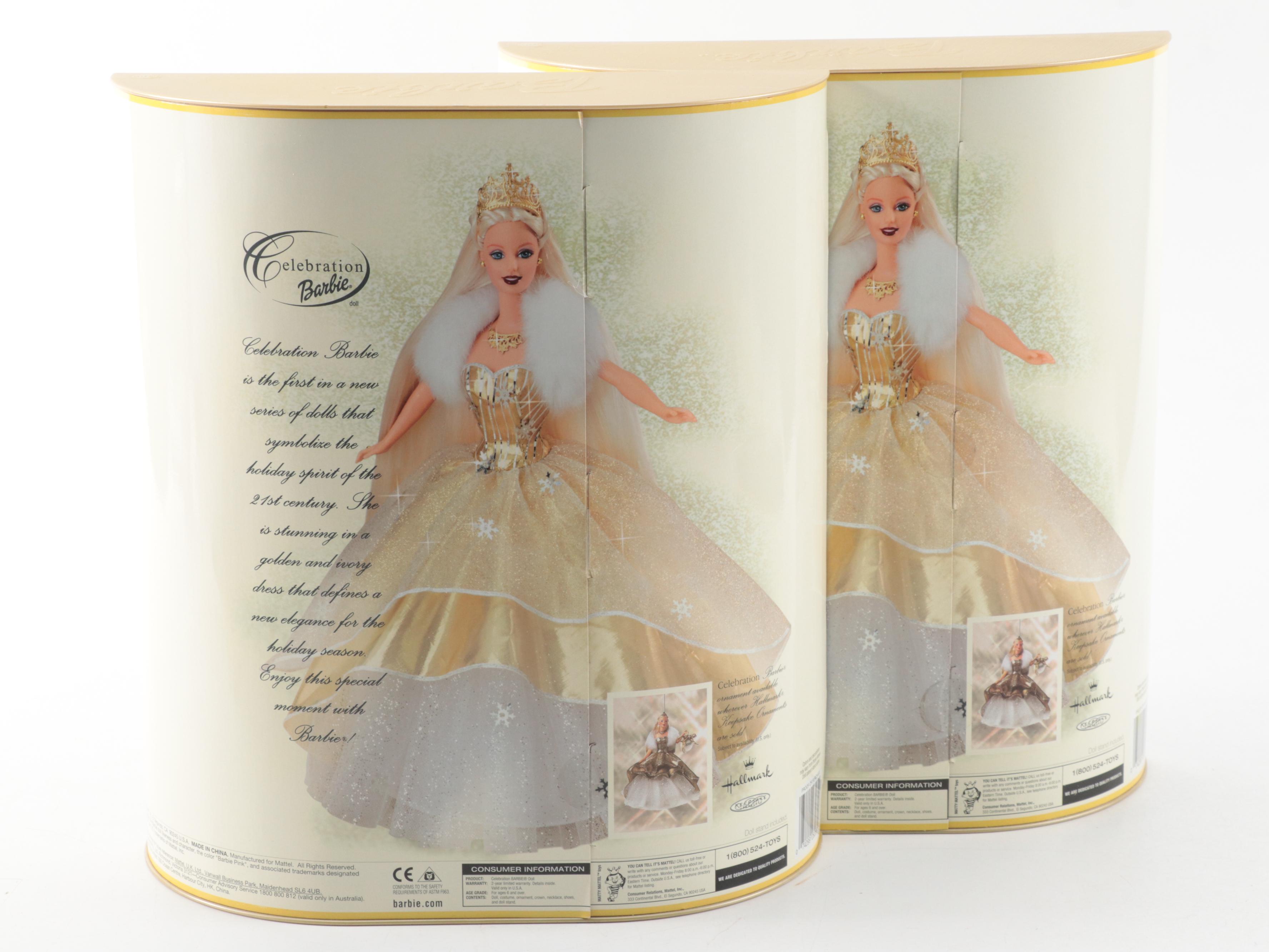 Mattel Barbie "Holiday Celebration Barbie" and Other Annual Christmas Dolls