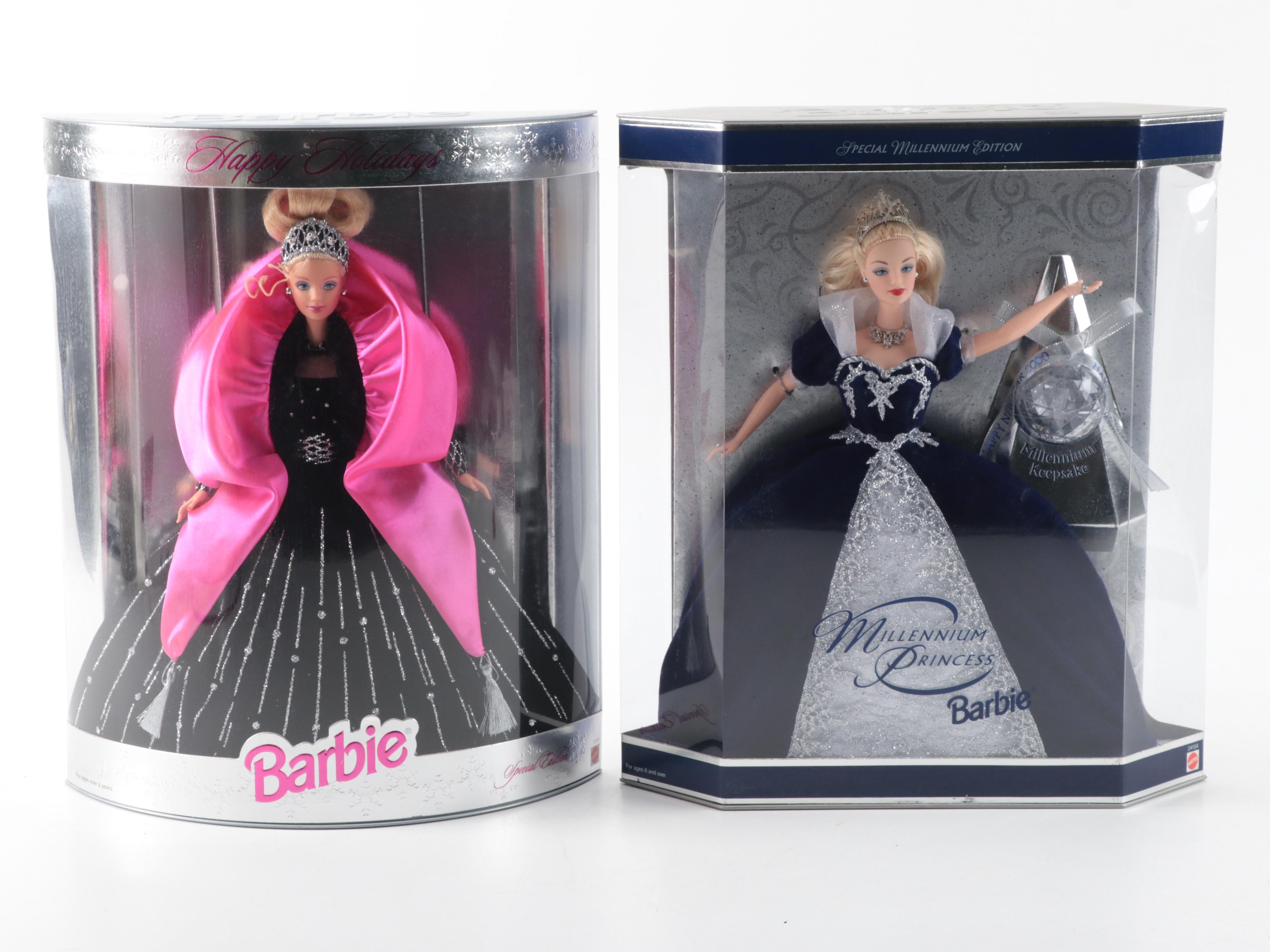 Mattel Barbie "Holiday Celebration Barbie" and Other Annual Christmas Dolls