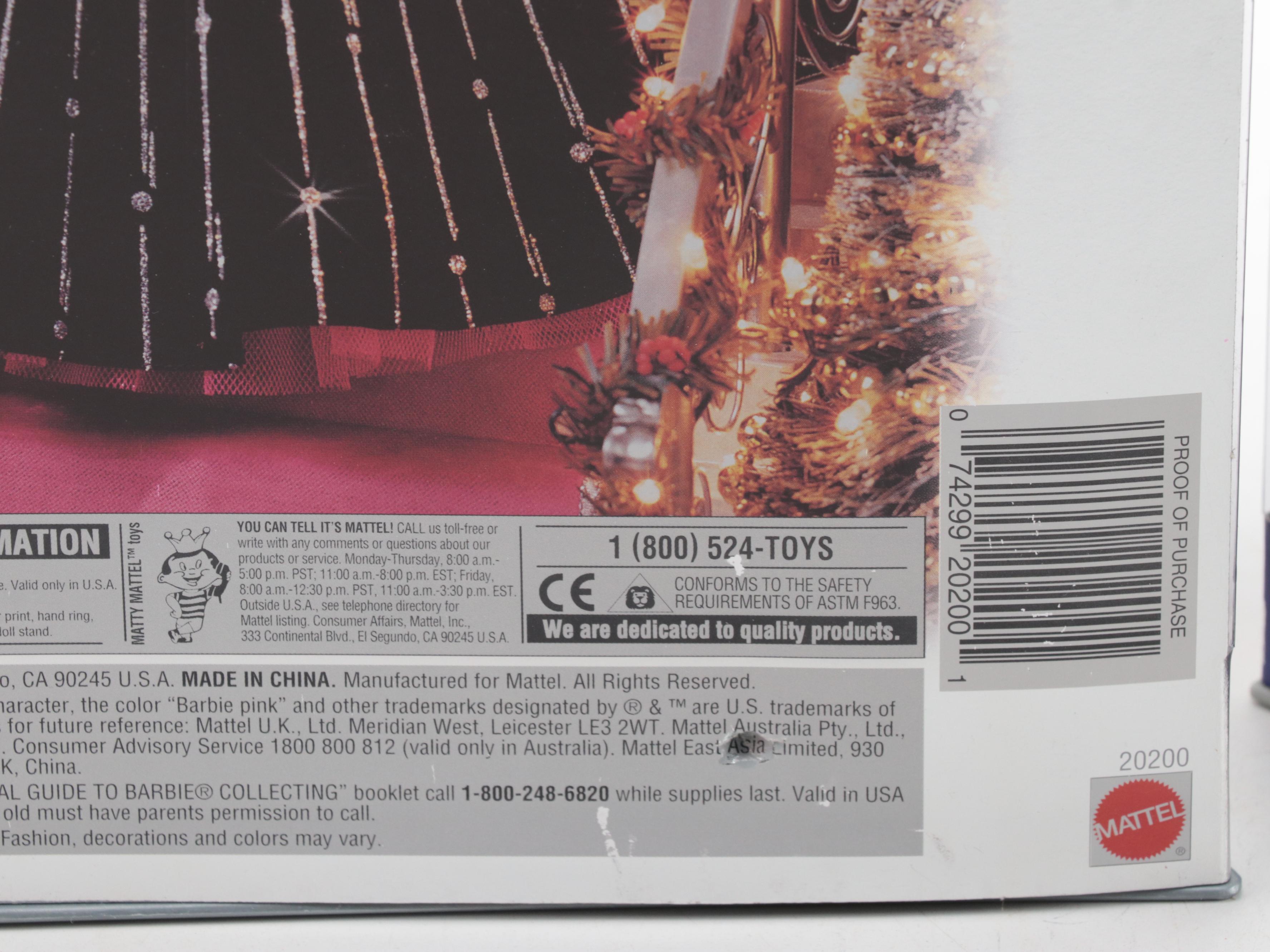 Mattel Barbie "Holiday Celebration Barbie" and Other Annual Christmas Dolls