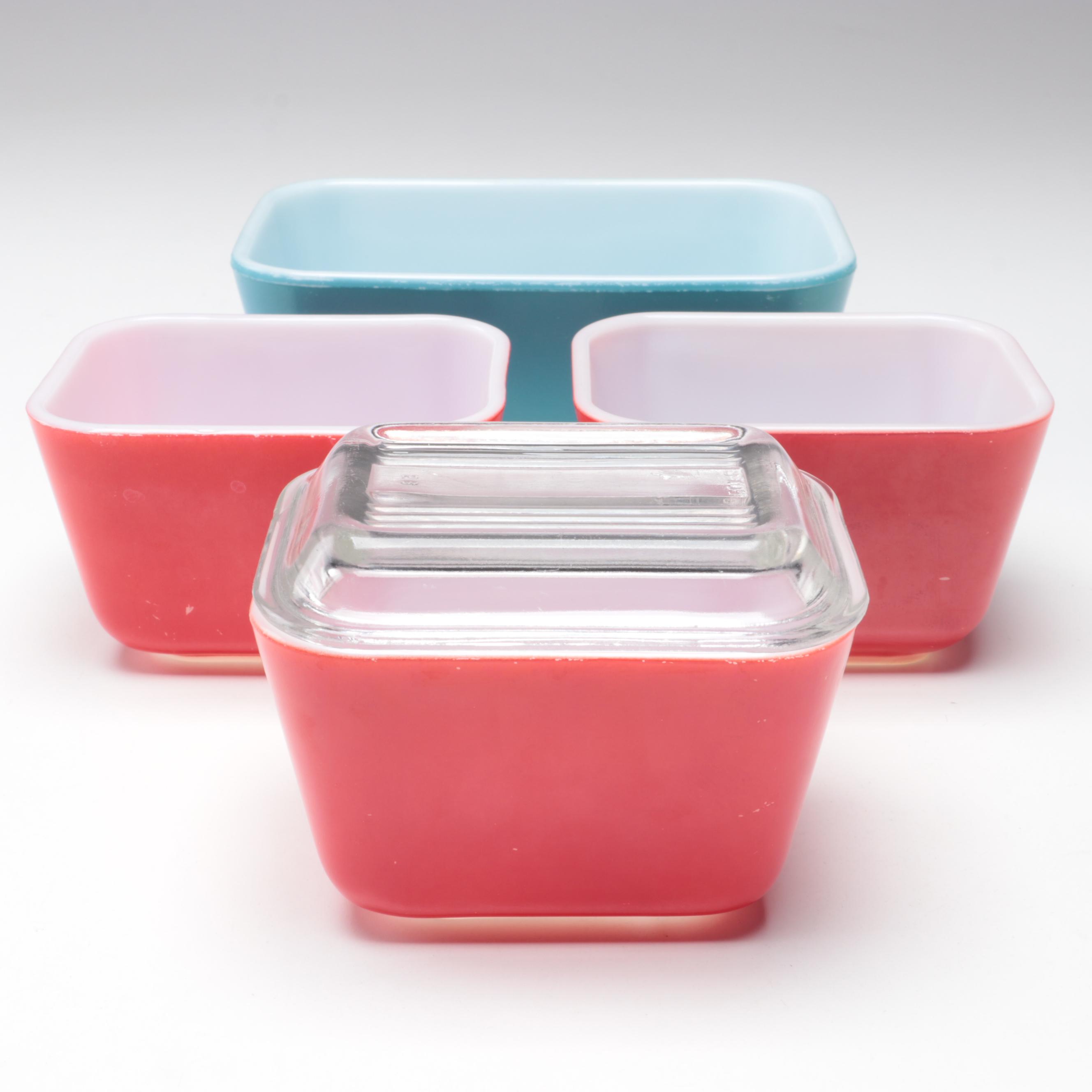 Pyrex Mixing Bowls, Casserole Dishes and Refrigerator Jars, Mid to Late 20th C.