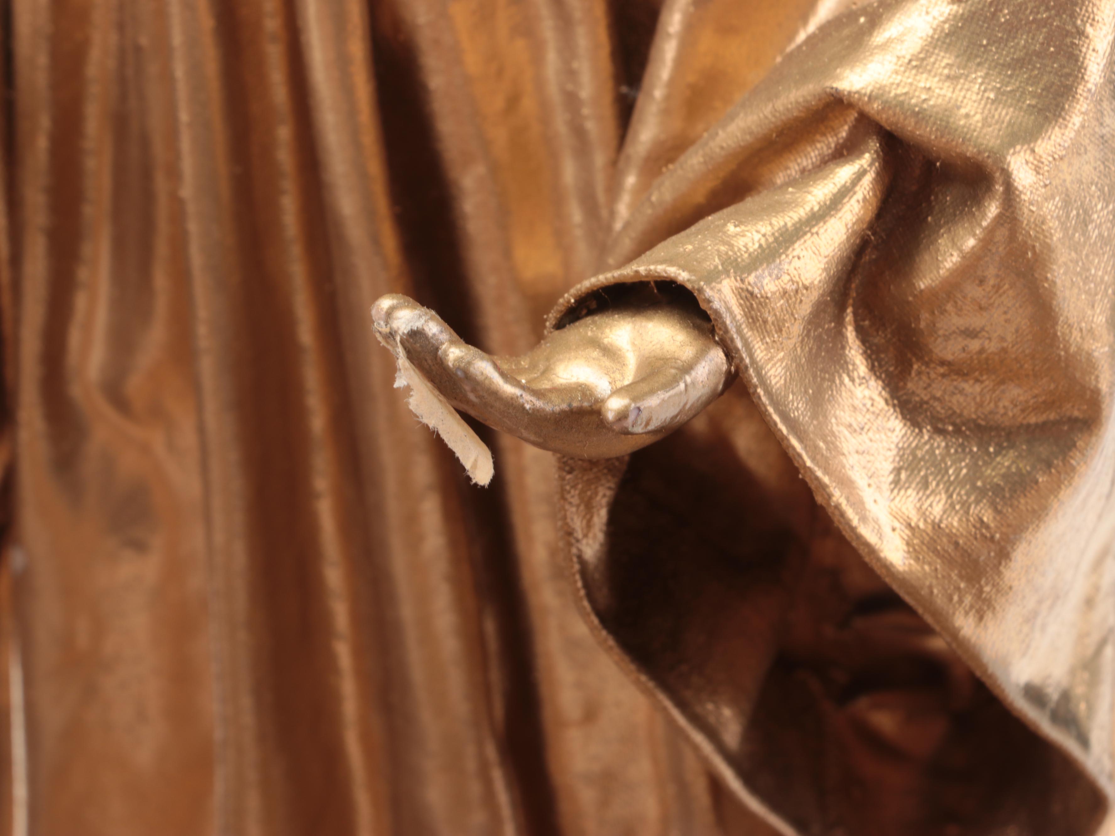 Gilt Decorated Papier-mâché Nativity Set