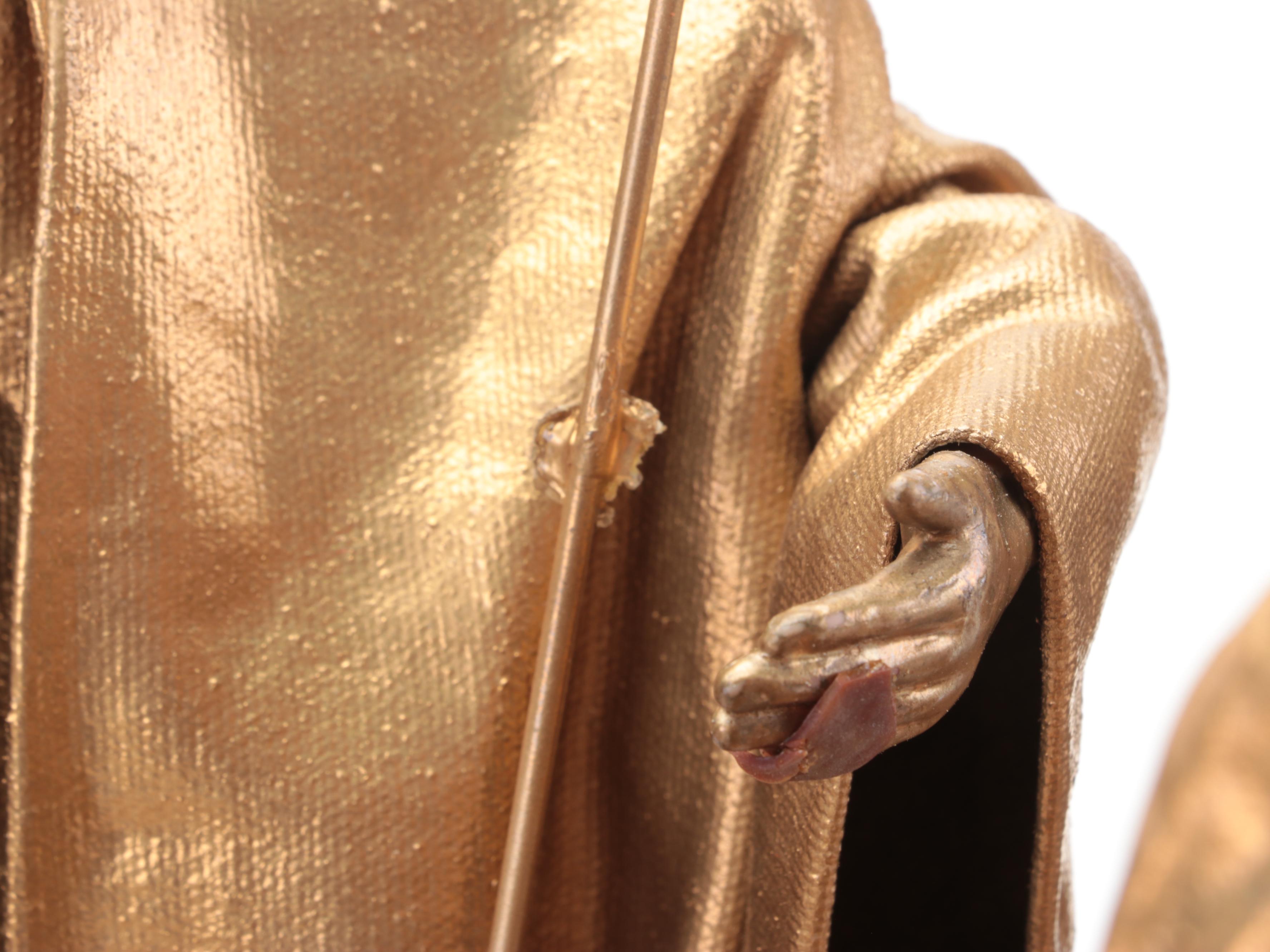 Gilt Decorated Papier-mâché Nativity Set