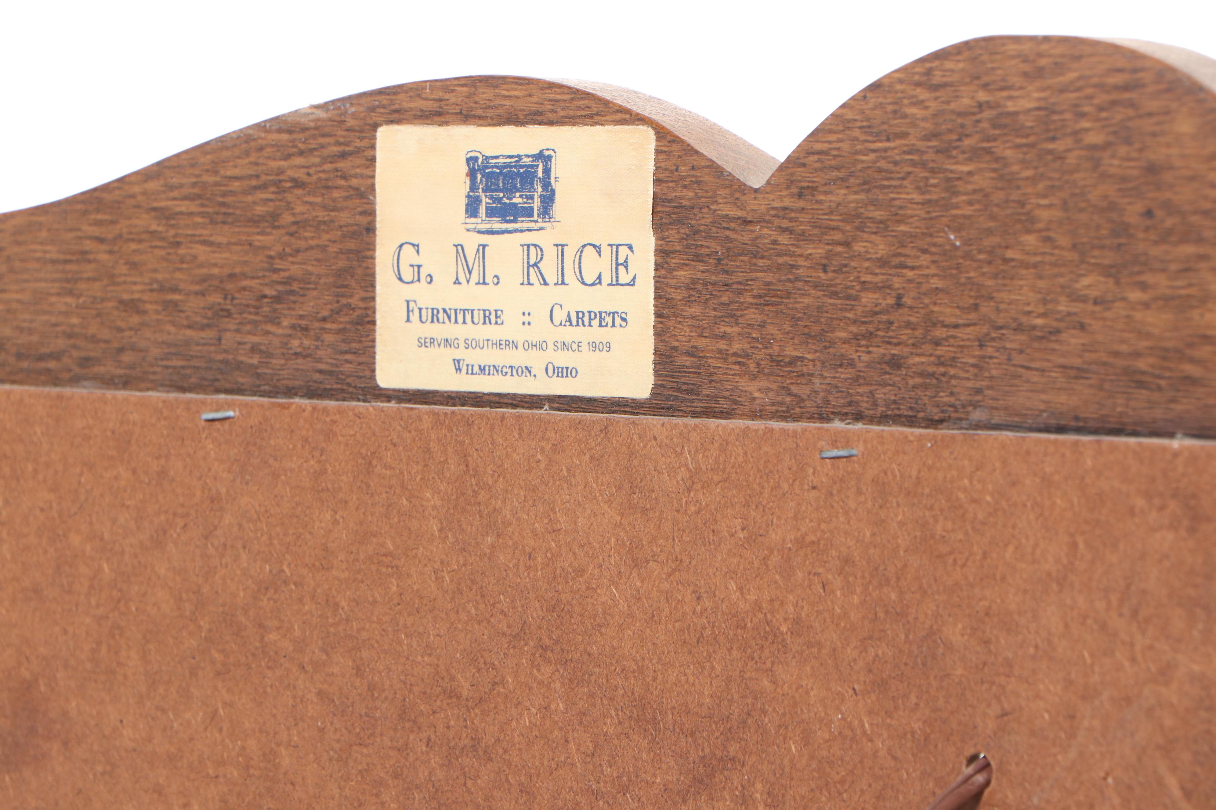 American Primitive Style Oak Pie Safe/Display Cabinet, 1970s