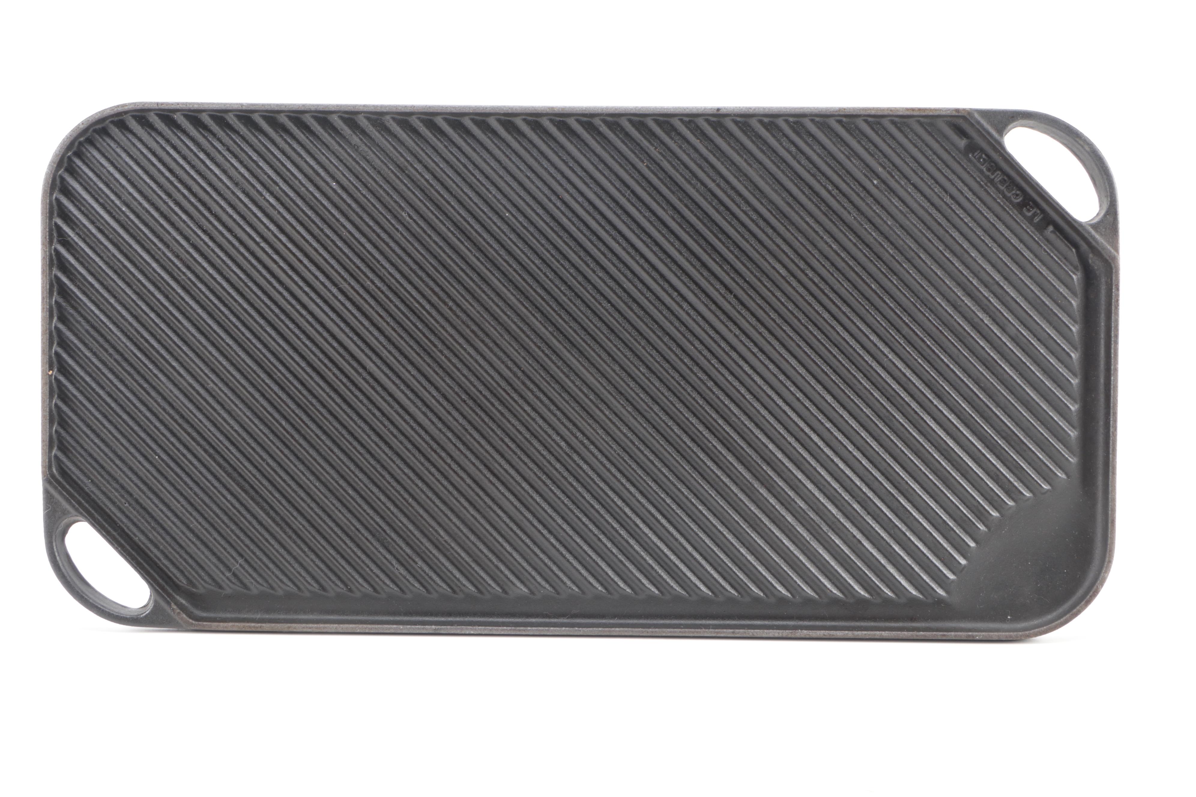 Le Creuset Cast Iron Griddle with Lodge and Wagner Cast Iron Skillets