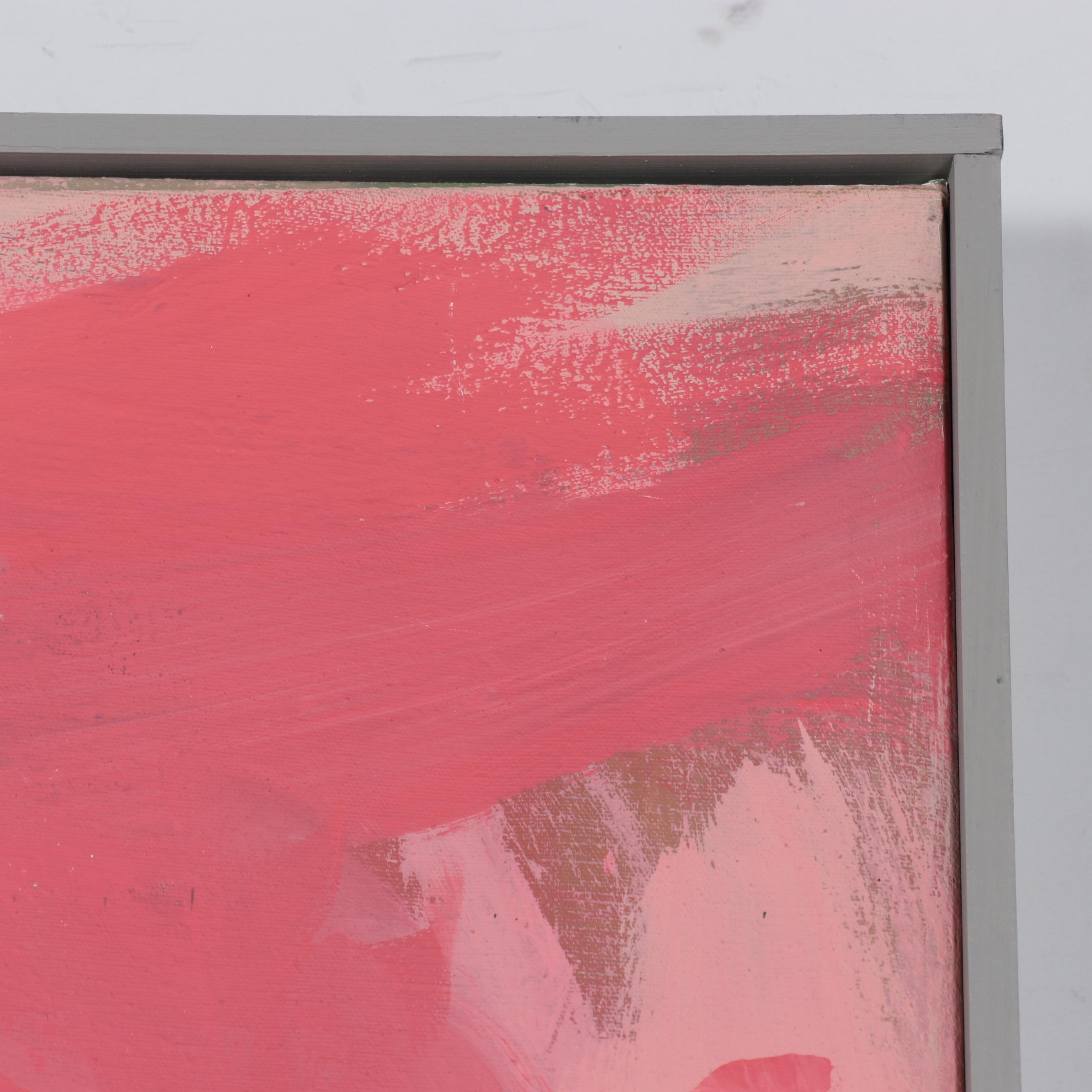 Harry Hilson Large-Scale Abstract Landscape Mixed Media Painting