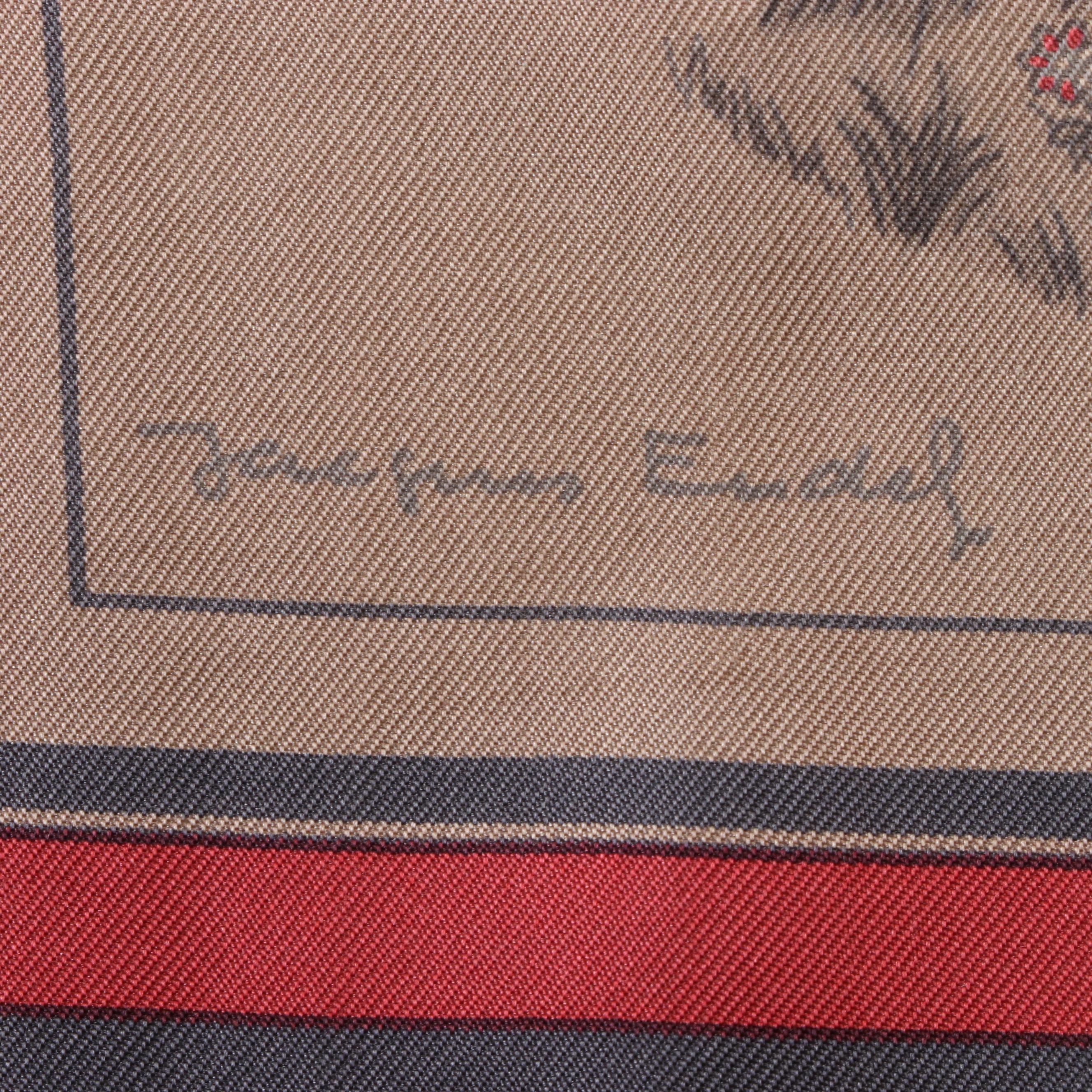 Hermès "Couvertures et Tenues de Jour" Surteint Scarf 90 in Silk Twill