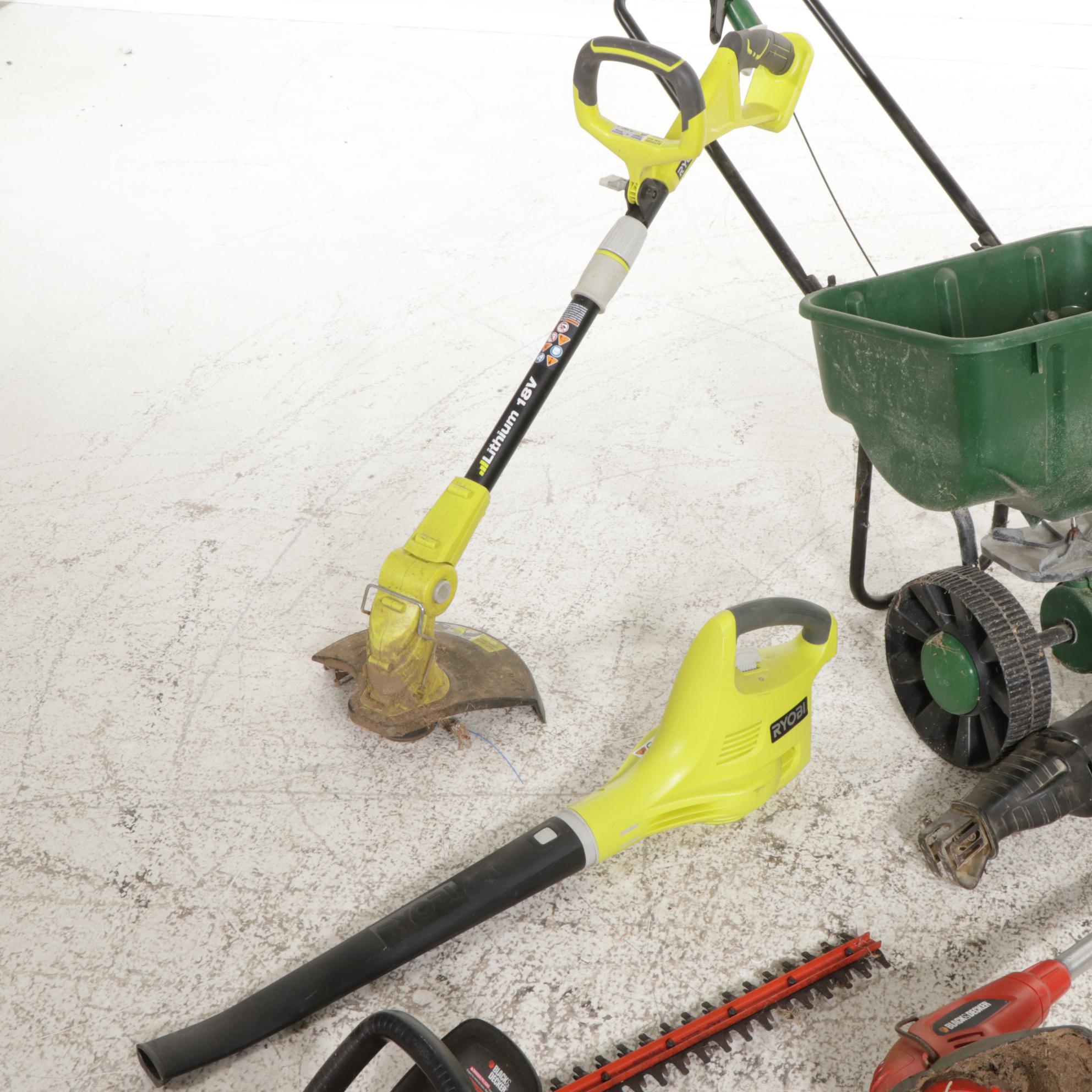 Black & Decker and Ryobi Weed Wackers, Craftsman Leaf Blower, and More